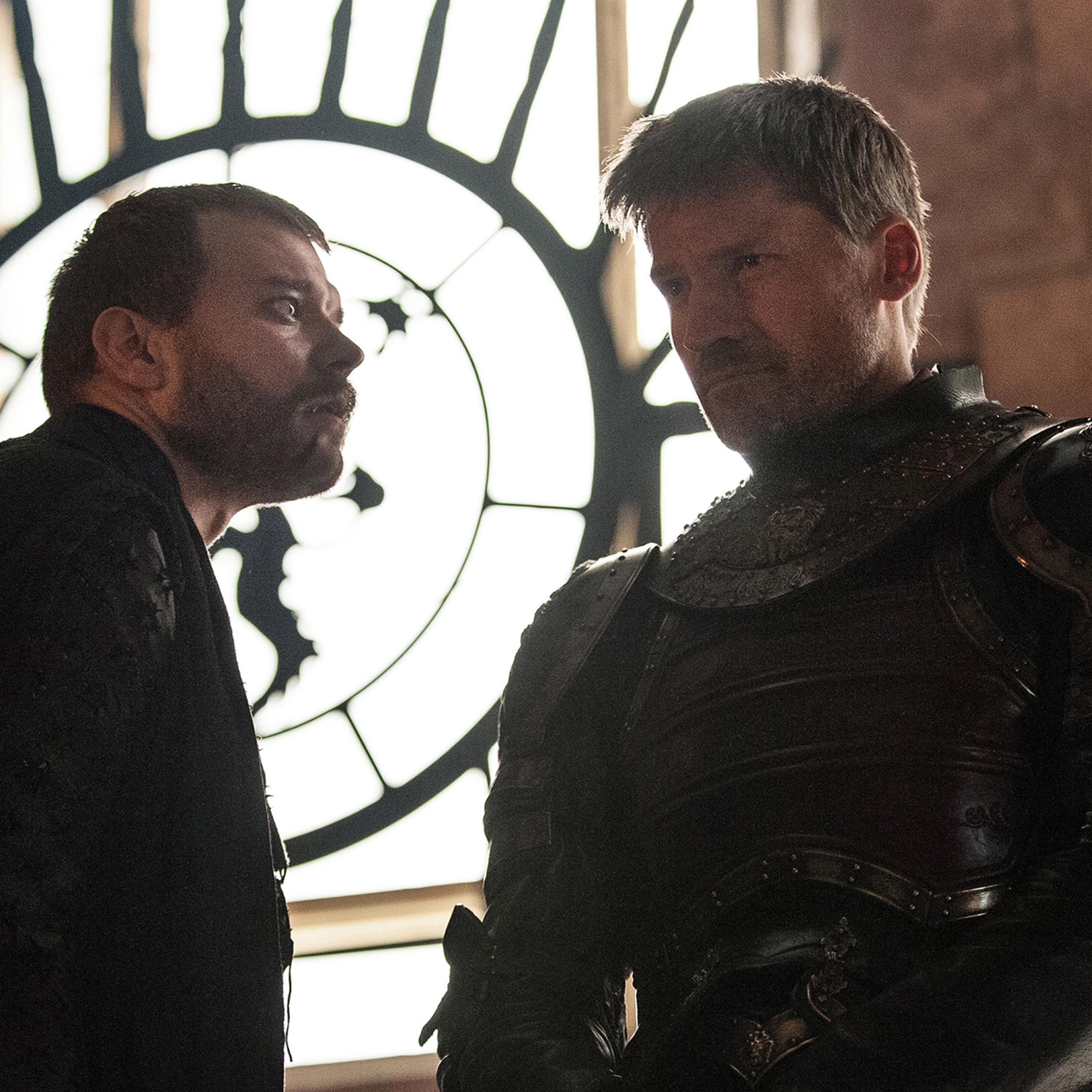 Pilou Asbæk and Nikolaj Coster-Waldau in Game of Thrones