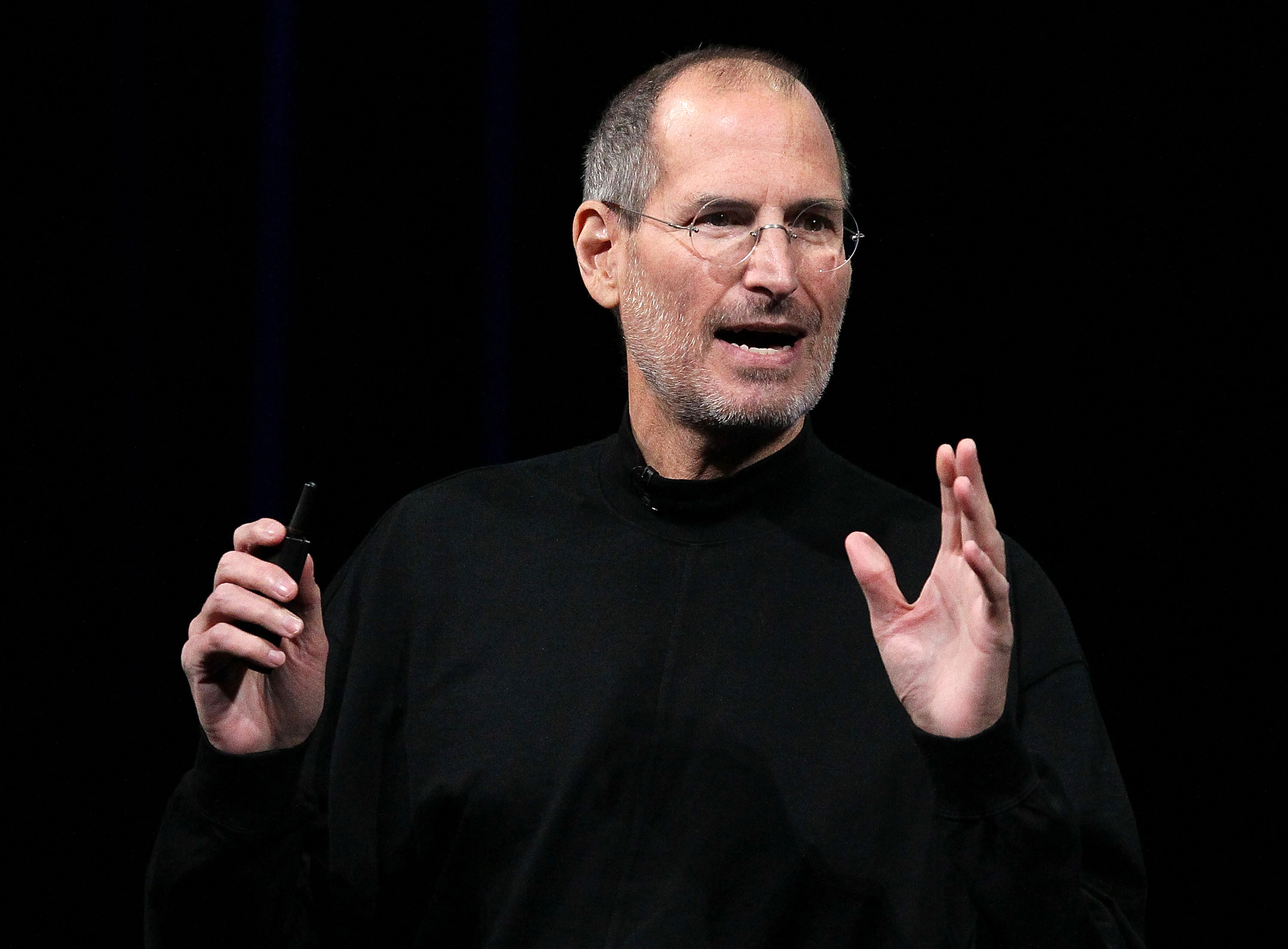 Apple Inc. CEO Steve Jobs announces the new iPad as he speaks during an Apple Special Event at Yerba Buena Center for the Arts January 27, 2010 in San Francisco, California.
