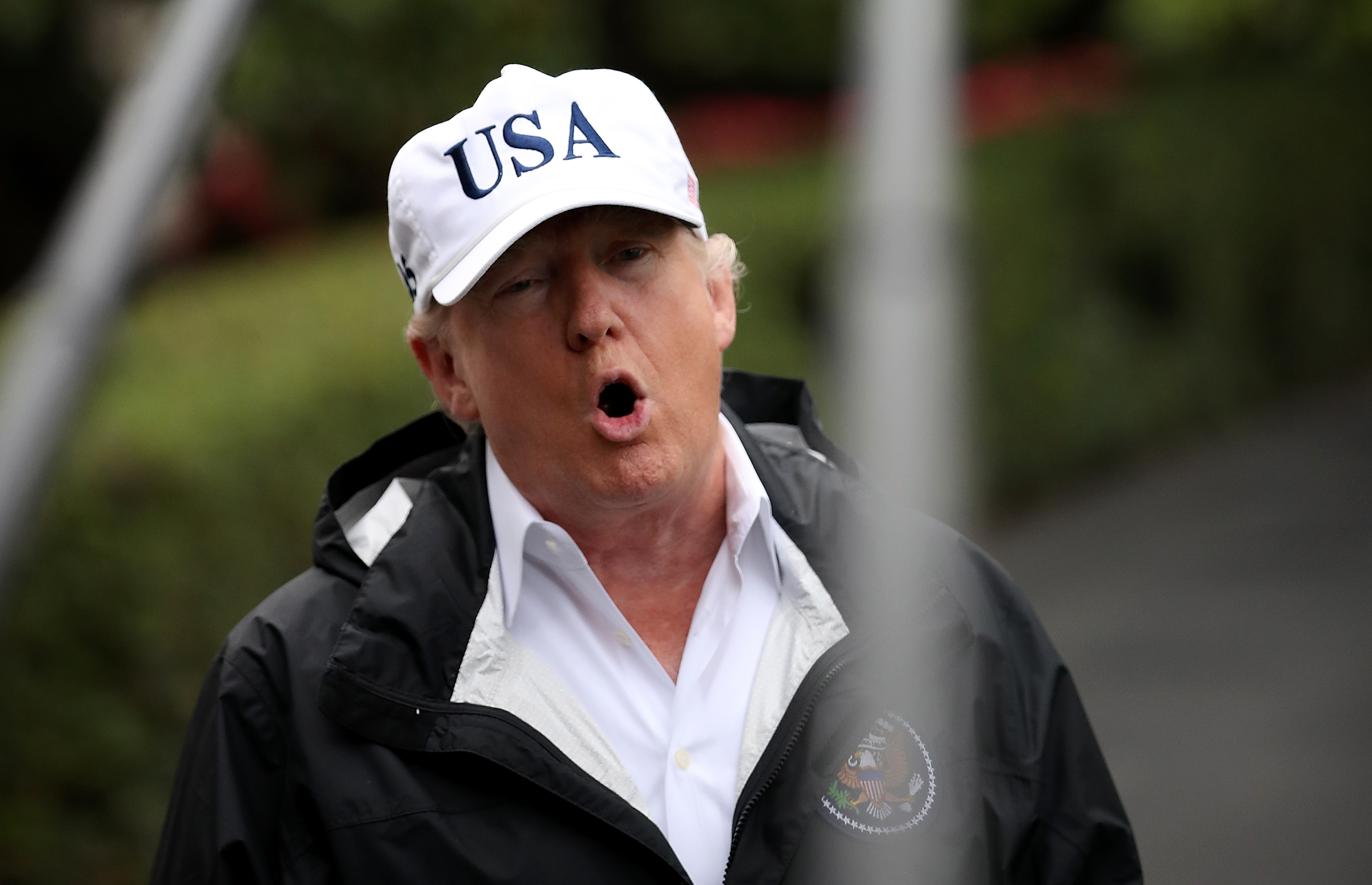 President Trump Departs White House For Florida