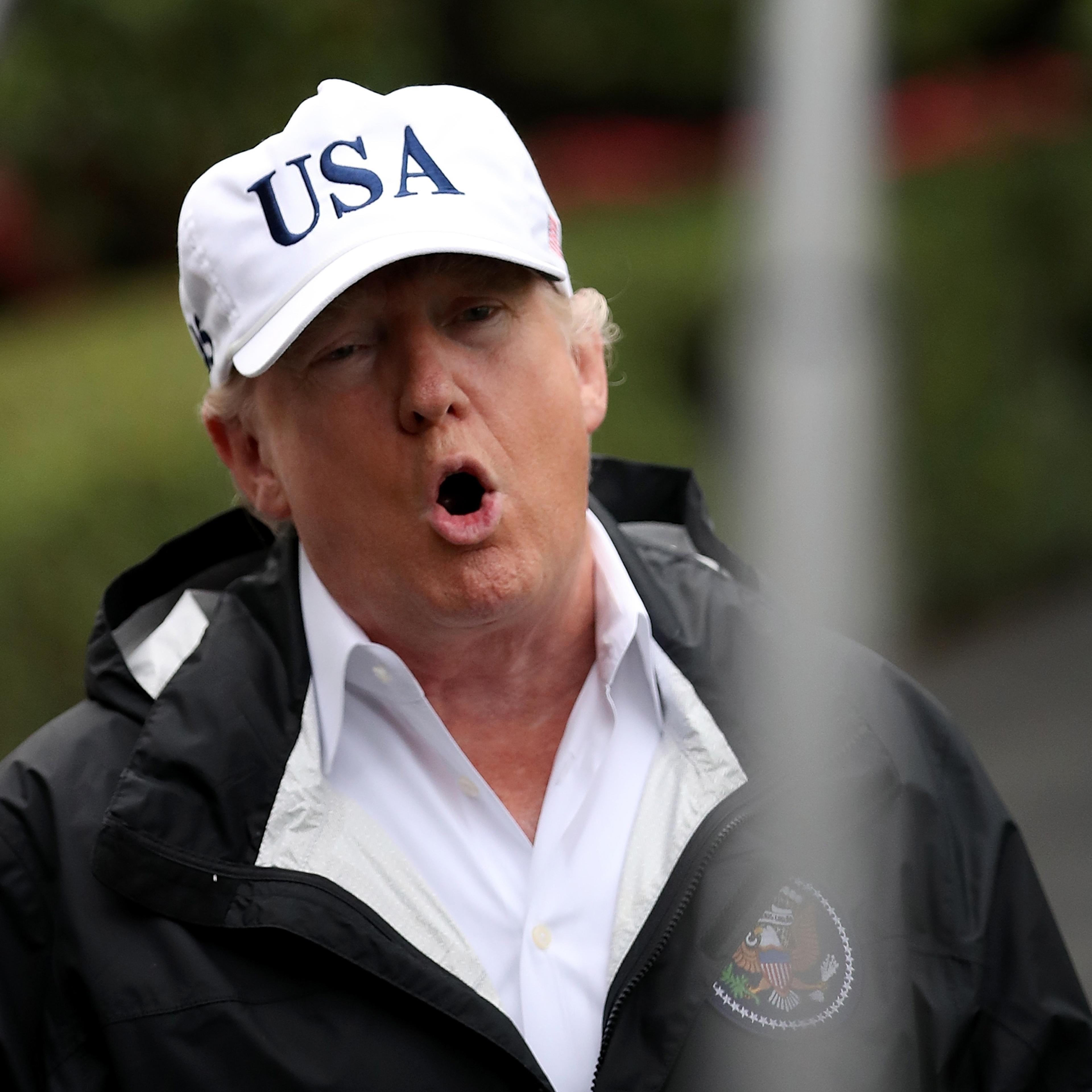 President Trump Departs White House For Florida
