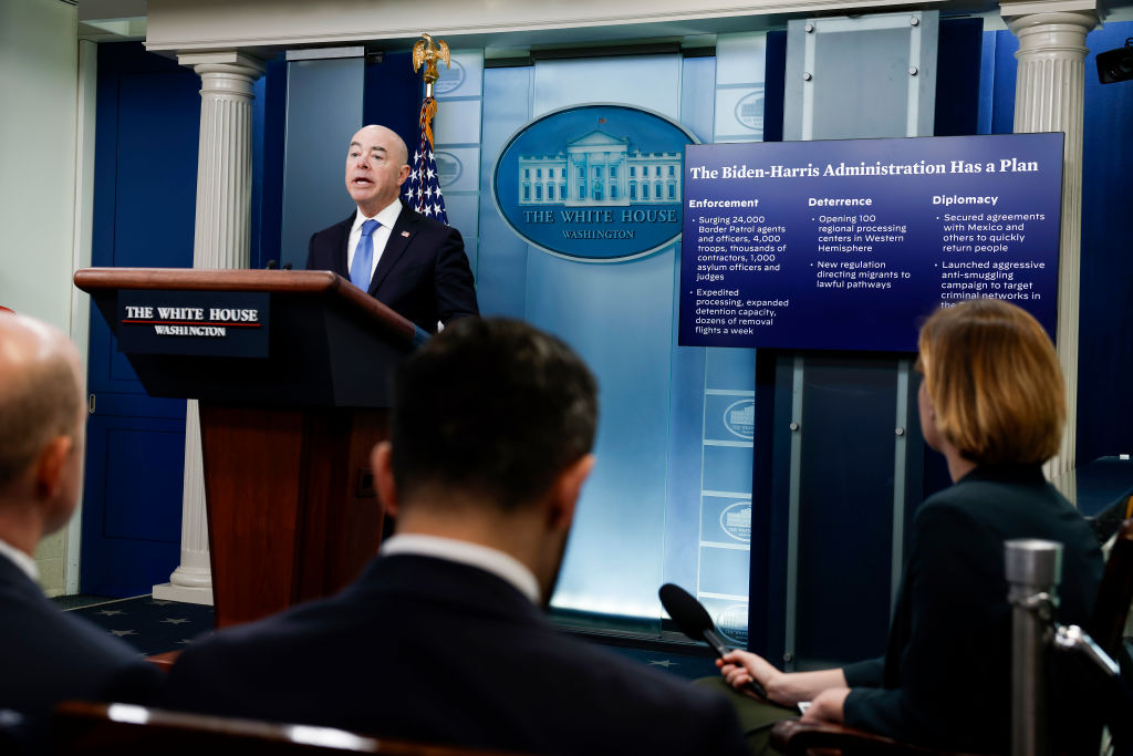 White House Media Briefing Held By Press Secretary Jean-Pierre And Homeland Security Secretary  Mayorkas