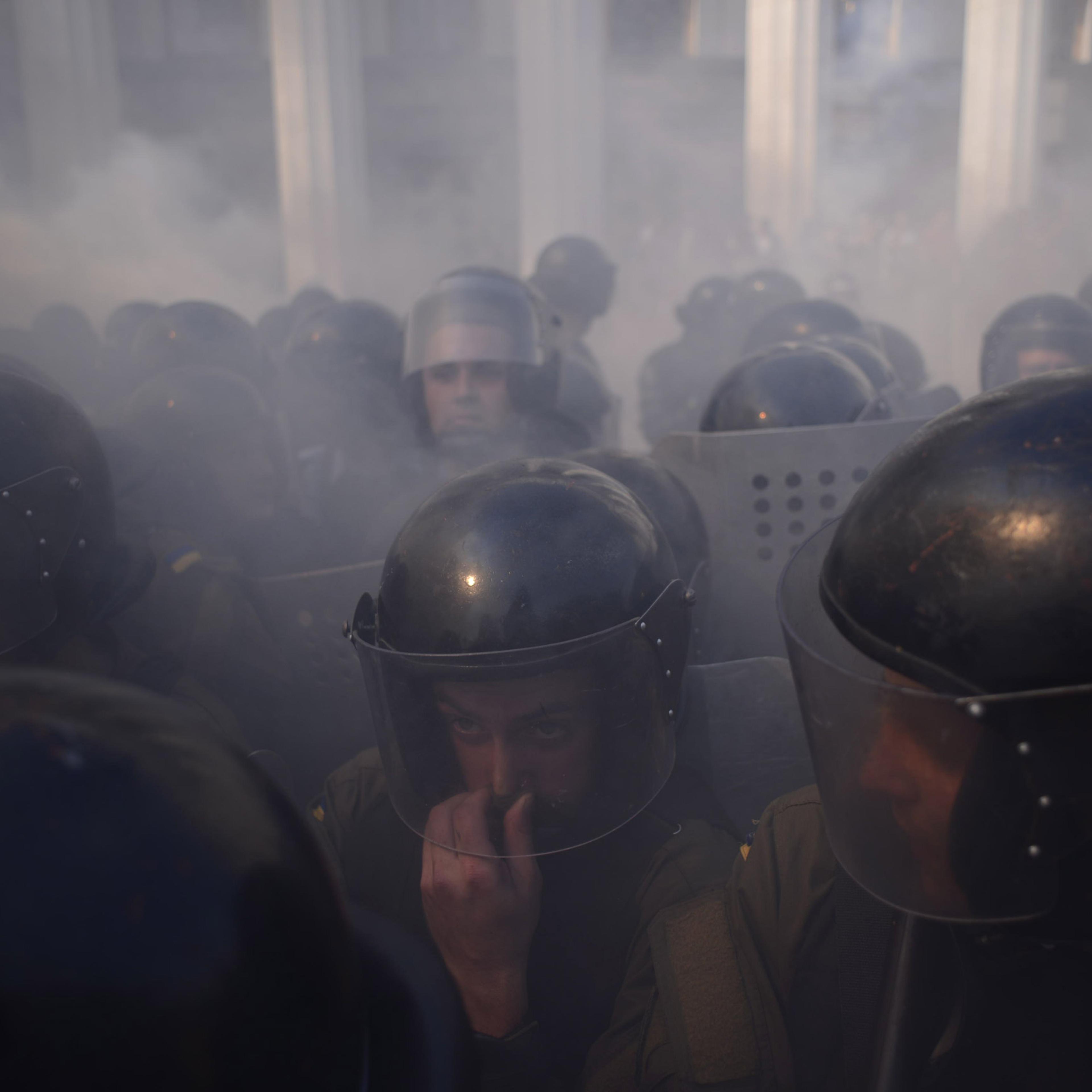 Ukraine Parliament Kiev Protests August 2015