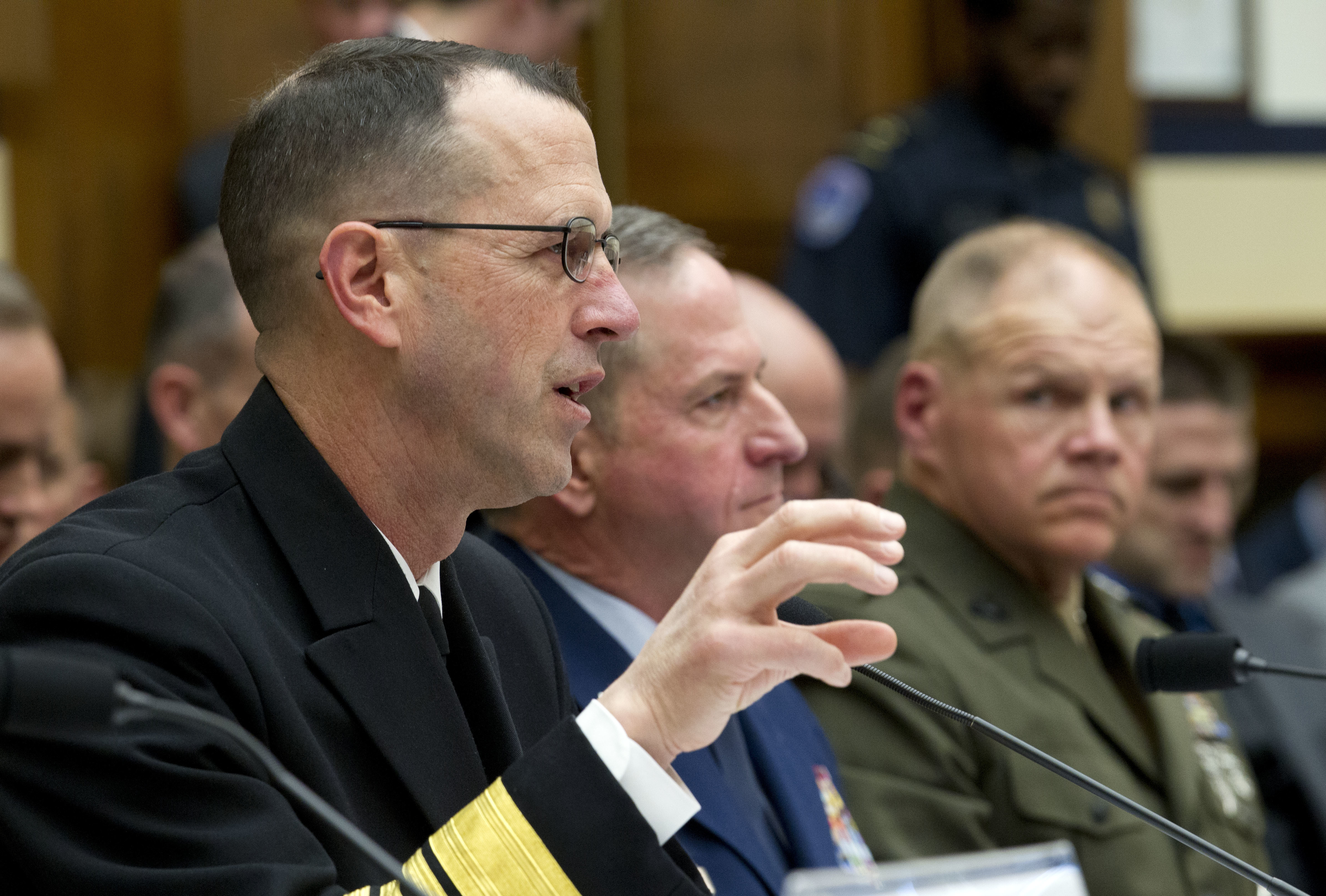 Mark A. Milley, John M. Richardson, David L. Goldfein, Robert B. Neller