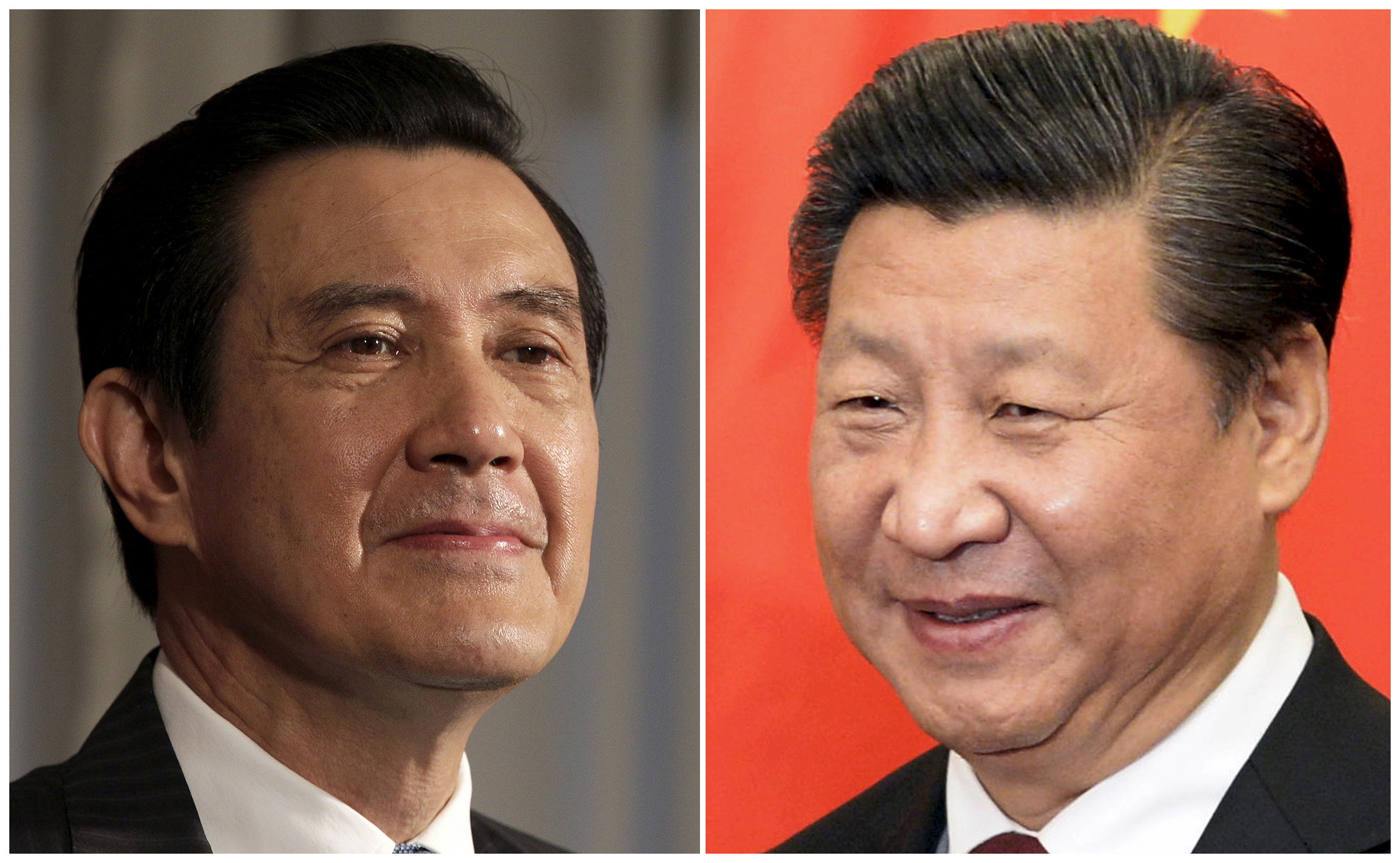 Combination photograph shows Taiwan President Ma Ying-jeou and Chinese President Xi Jinping