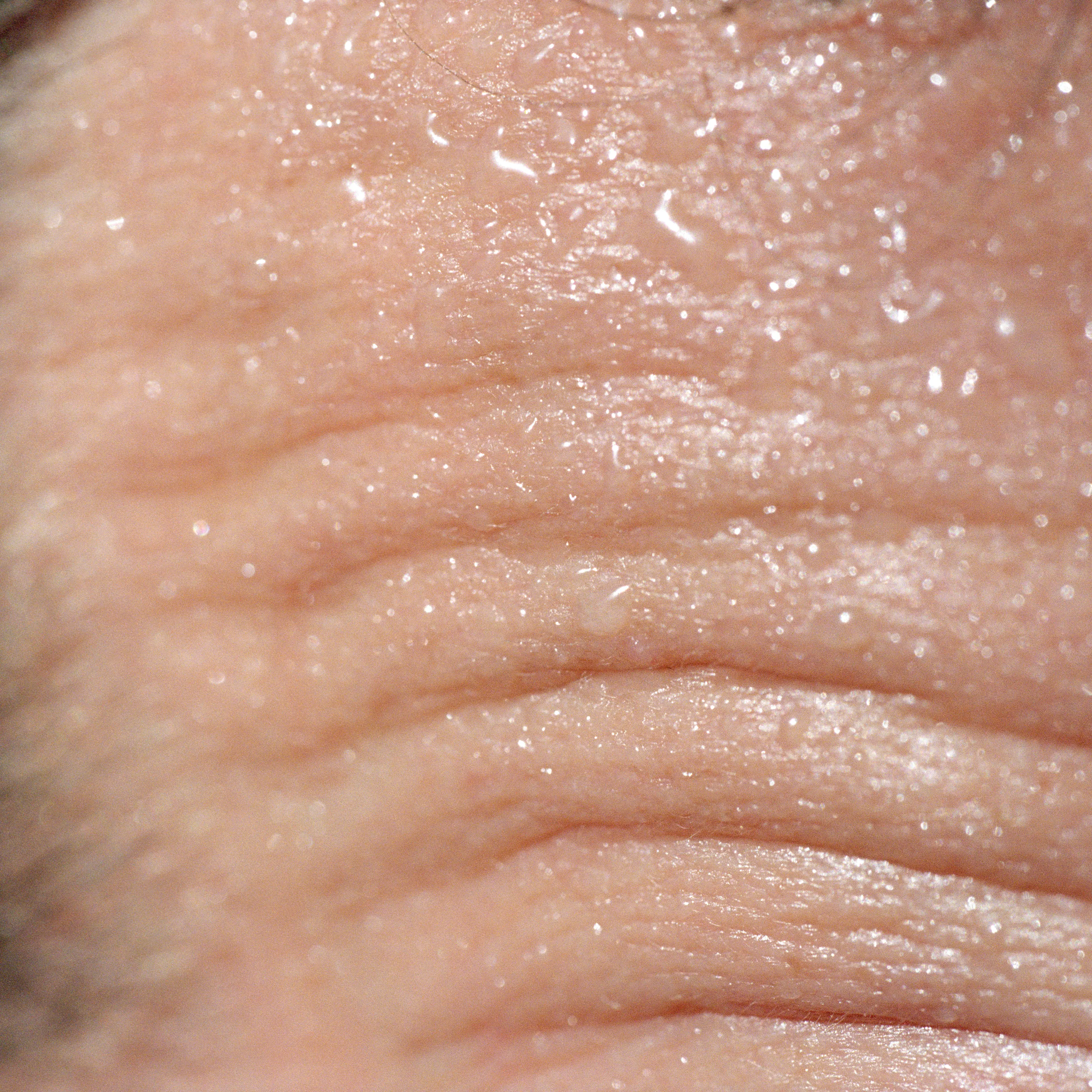 Close-up of man's wrinkled forehead TIME health stock