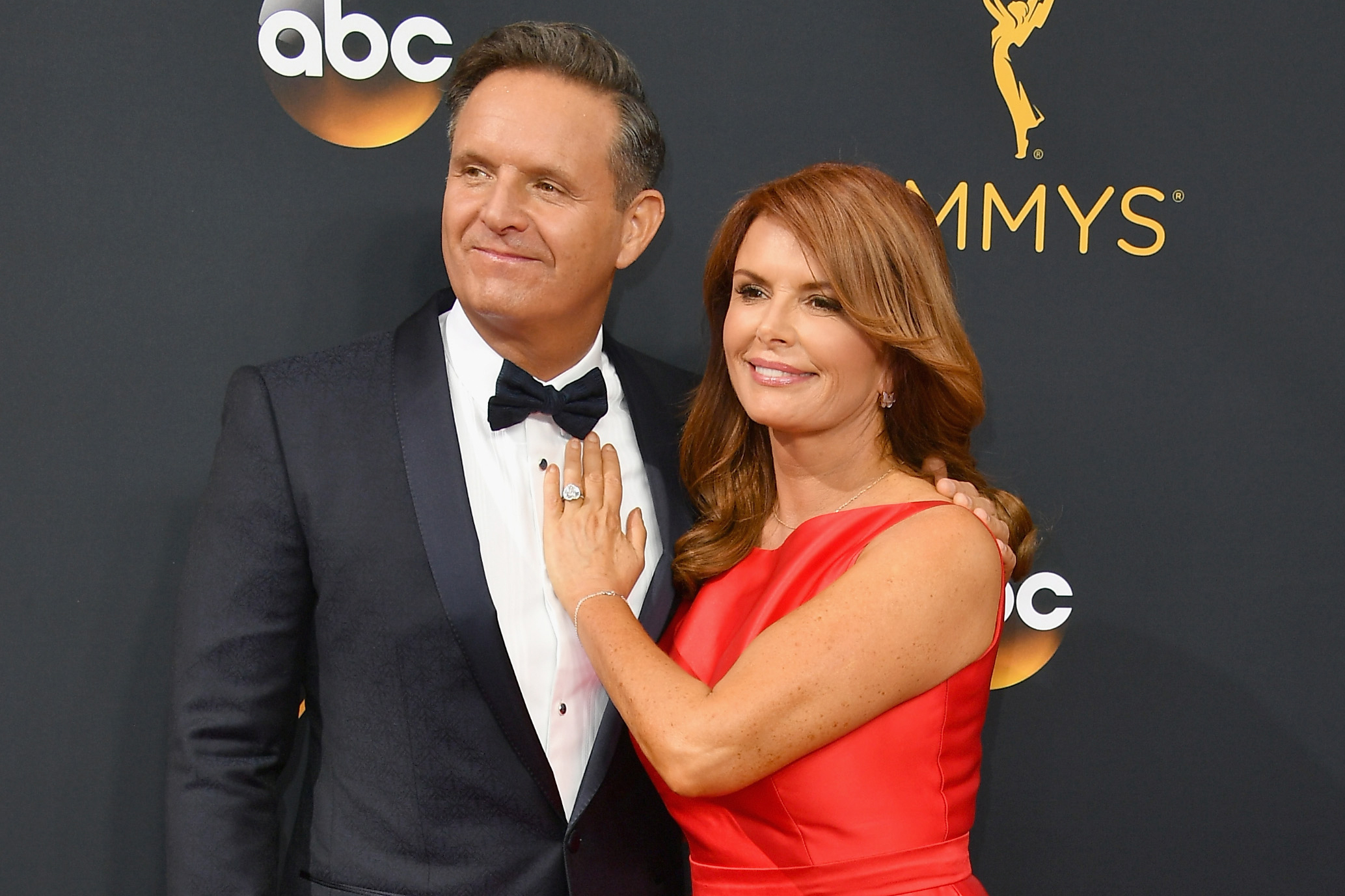 Mark Burnett and Roma Downey attend the 68th Annual Primetime Emmy Awards at Microsoft Theater on Sept. 18, 2016 in Los Angeles.