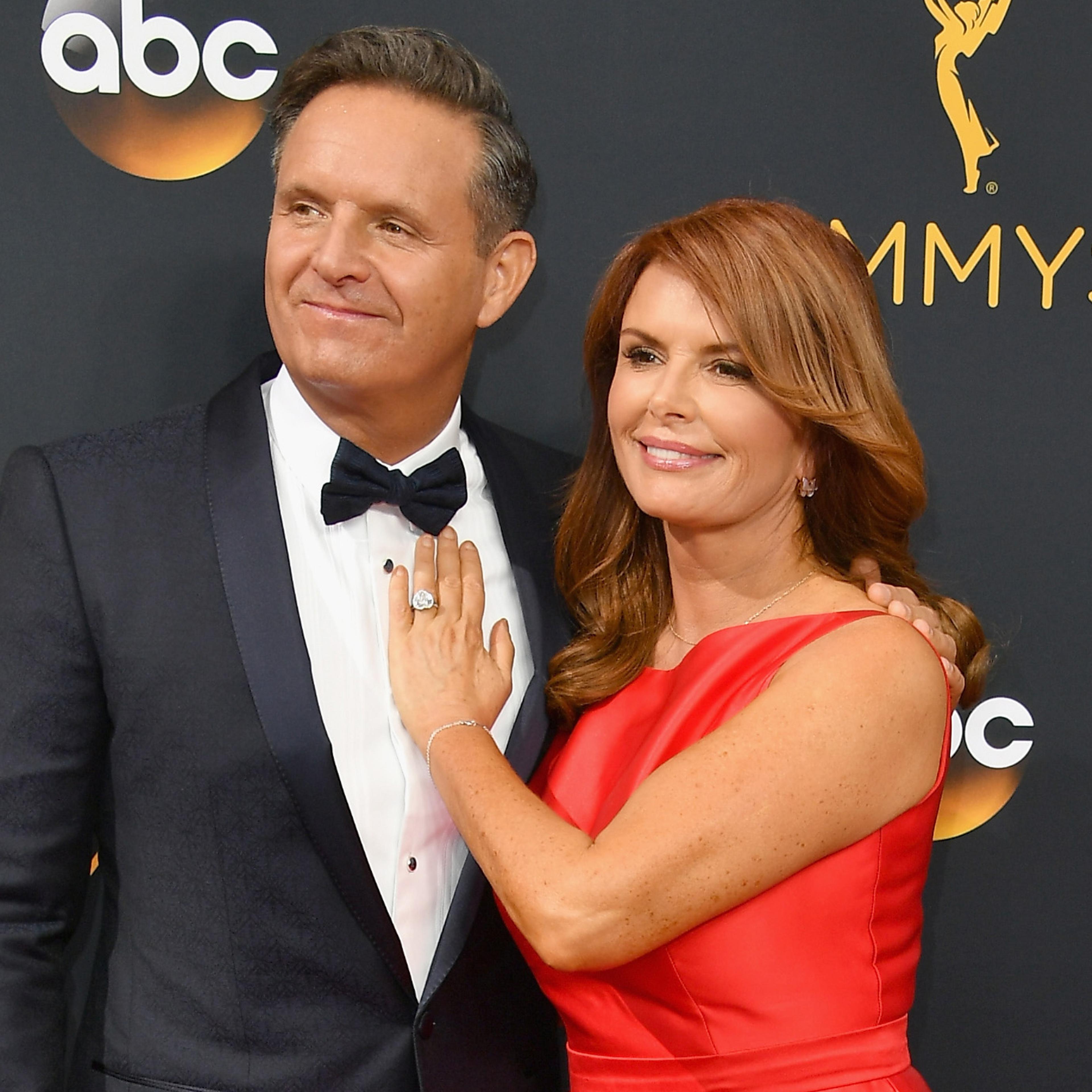 Mark Burnett and Roma Downey attend the 68th Annual Primetime Emmy Awards at Microsoft Theater on Sept. 18, 2016 in Los Angeles.