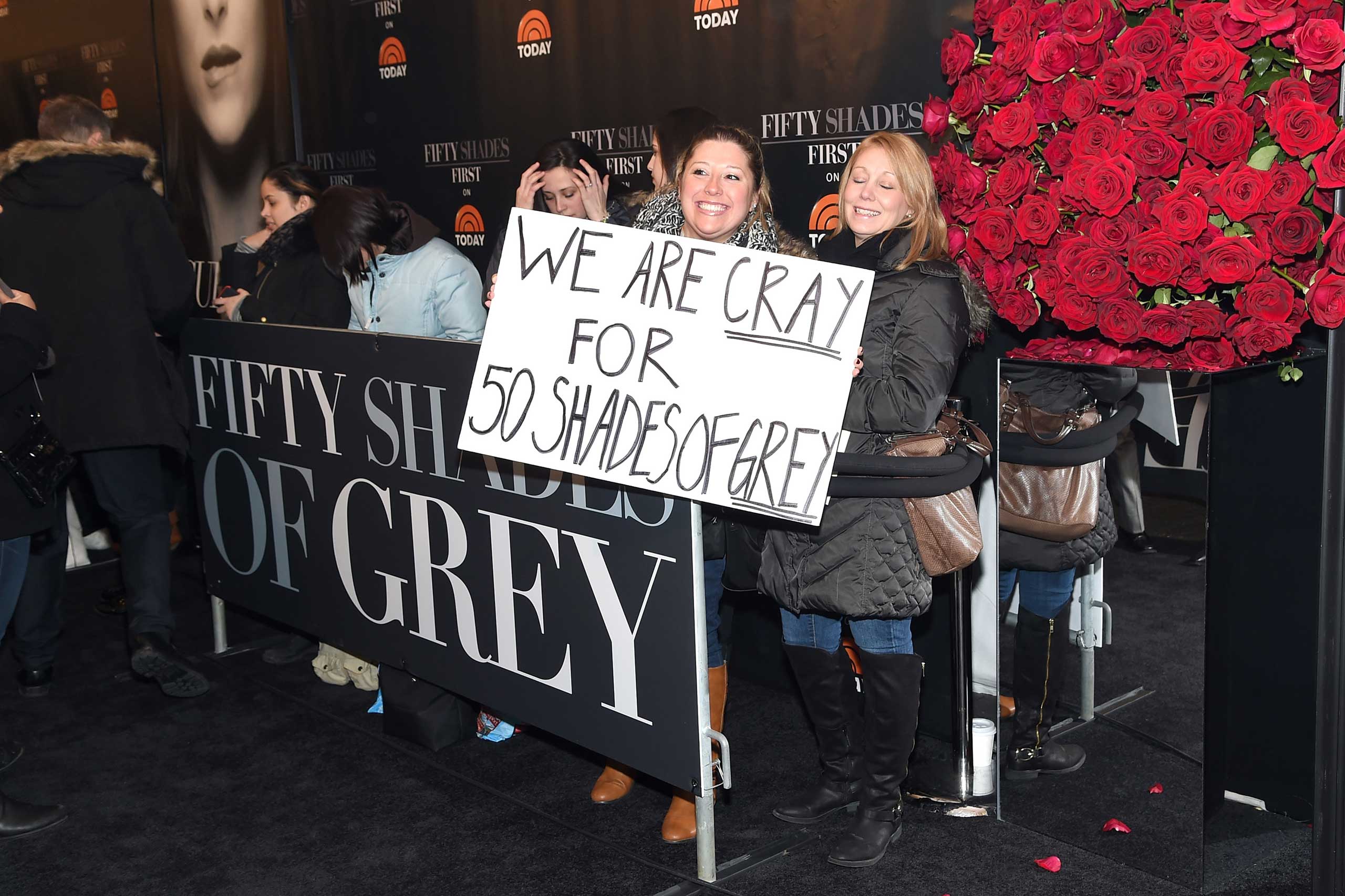 "Fifty Shades Of Grey" New York Fan First Screening - Inside Arrivals
