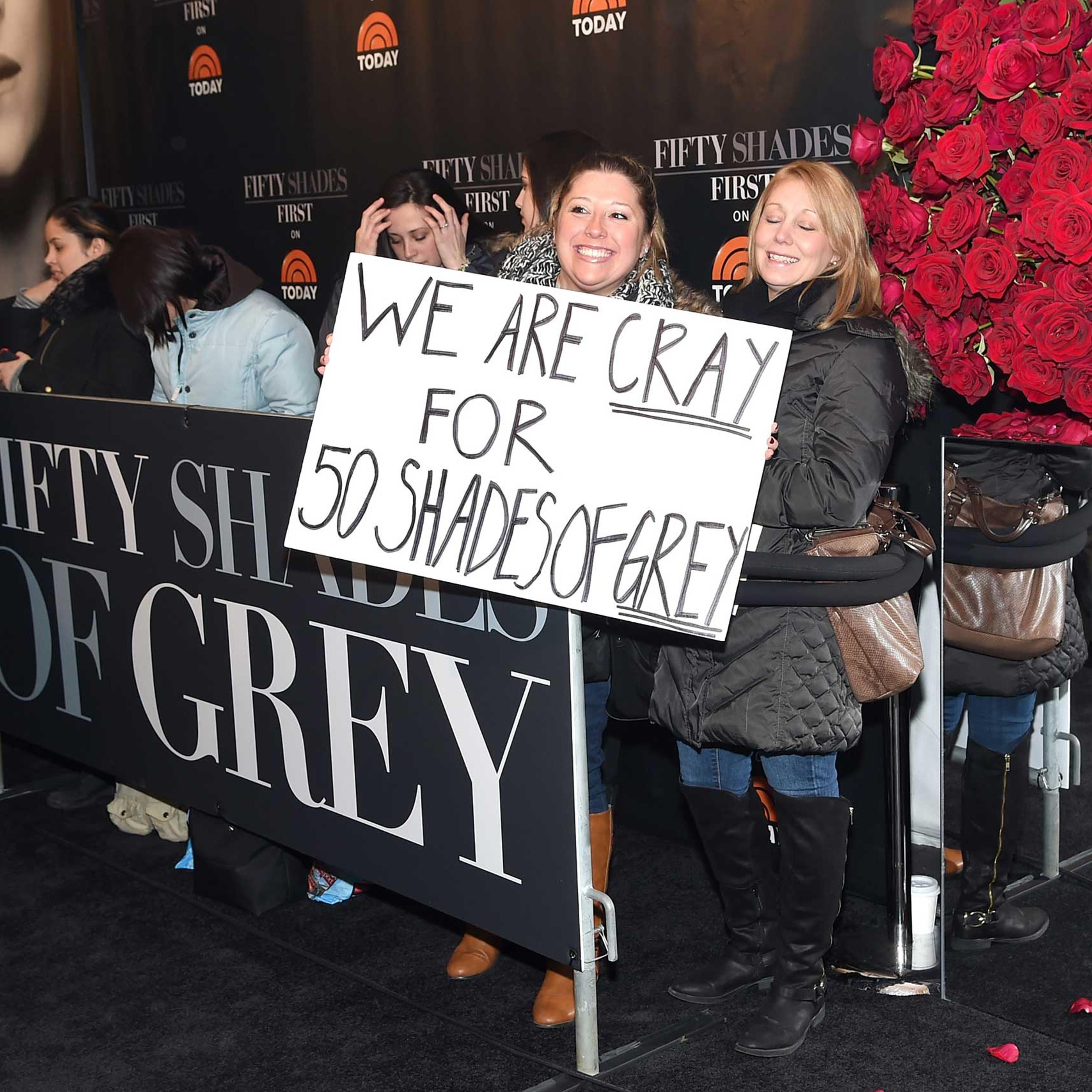 "Fifty Shades Of Grey" New York Fan First Screening - Inside Arrivals