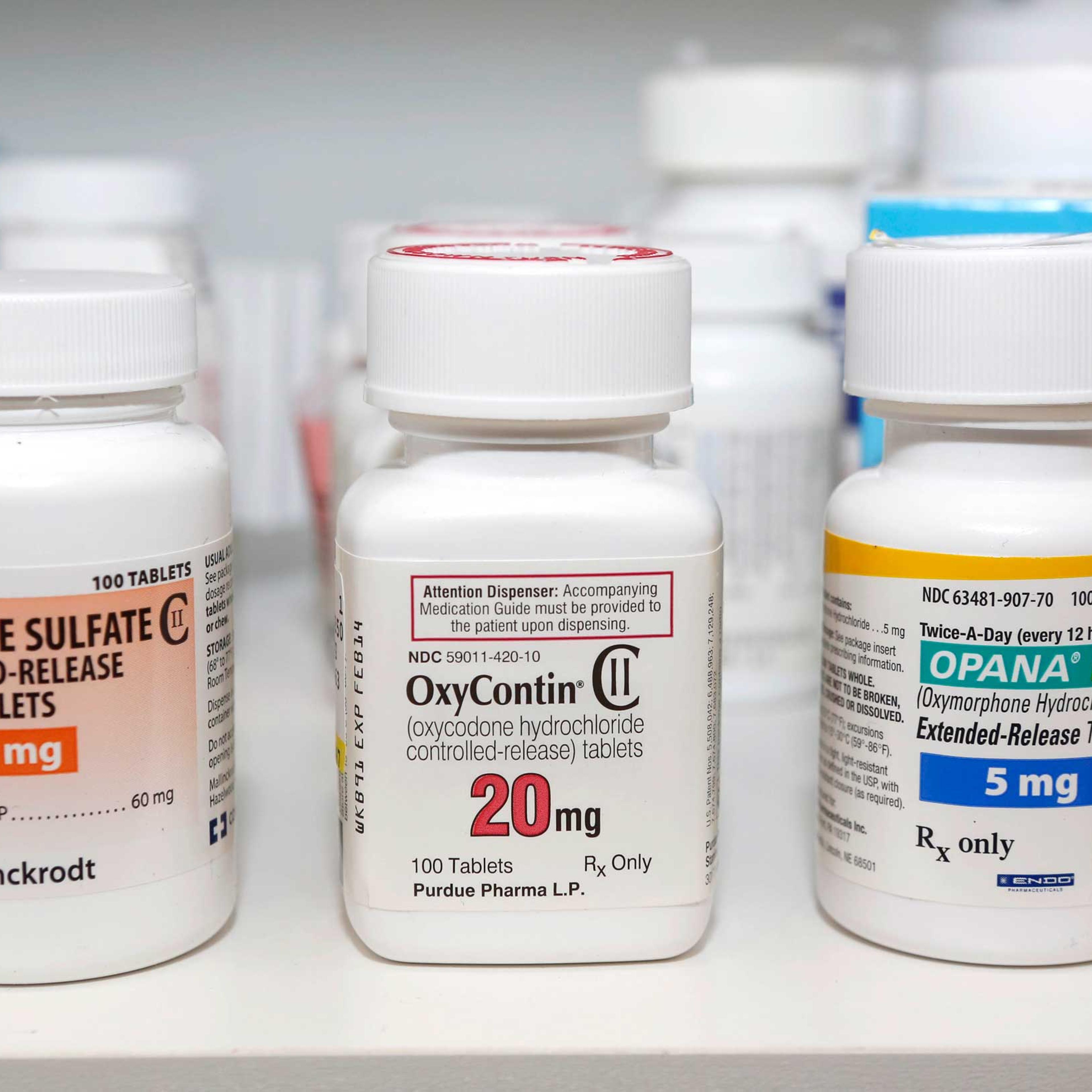 Opana OxyContin Morphine Pain Killers Drugs