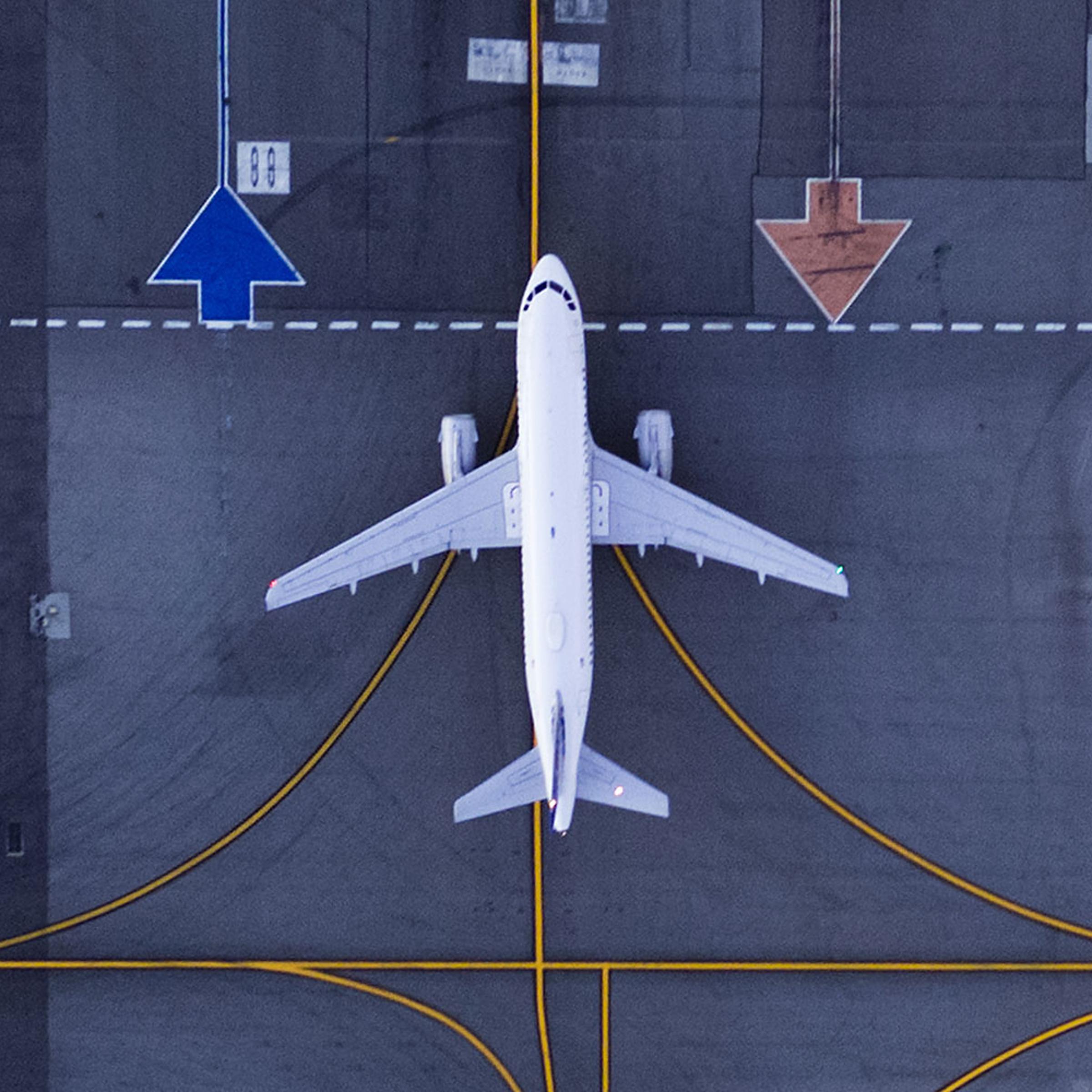 Airliners at gates and Control Tower at LAX