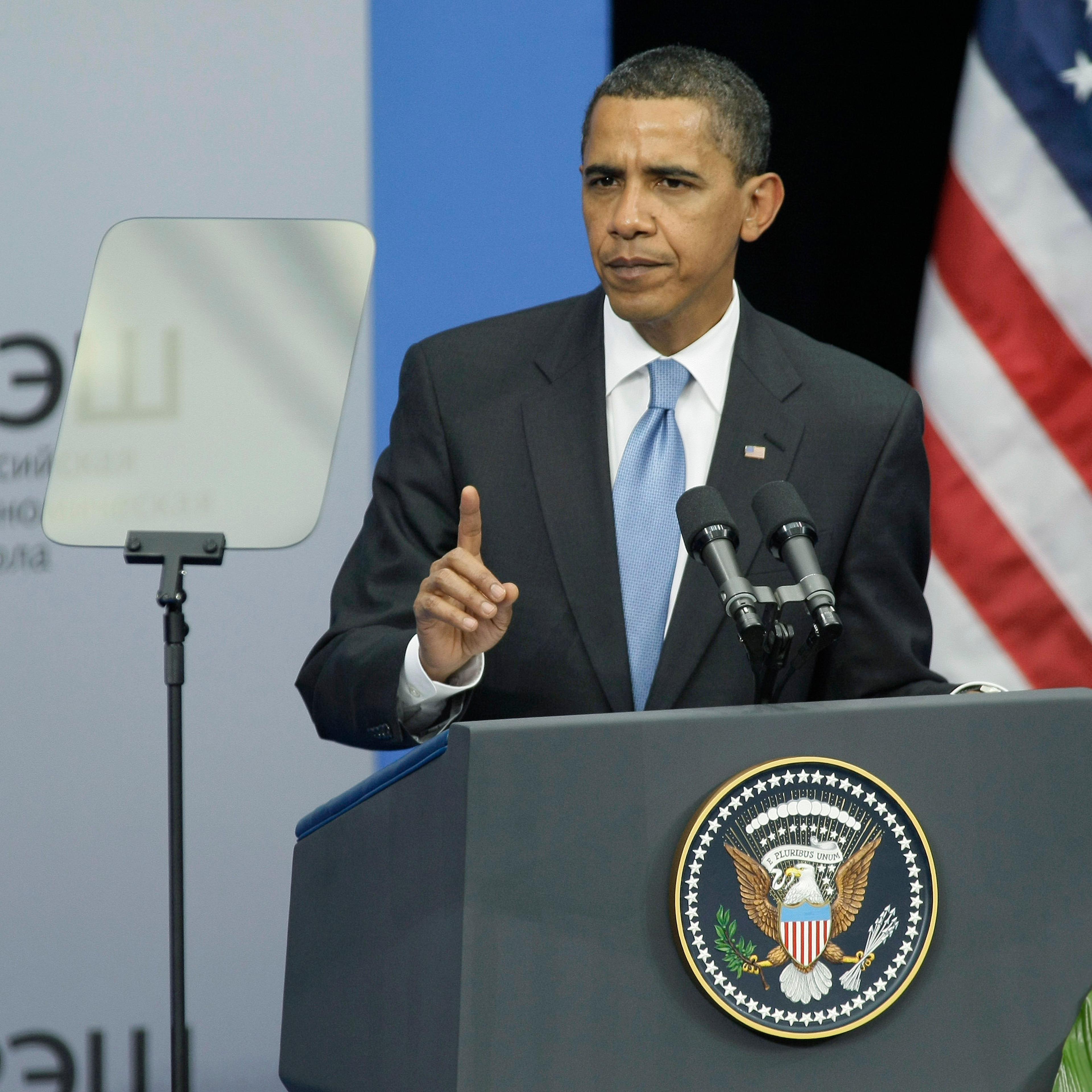 U.S. President Barack Obama, speaks at a graduation ceremony