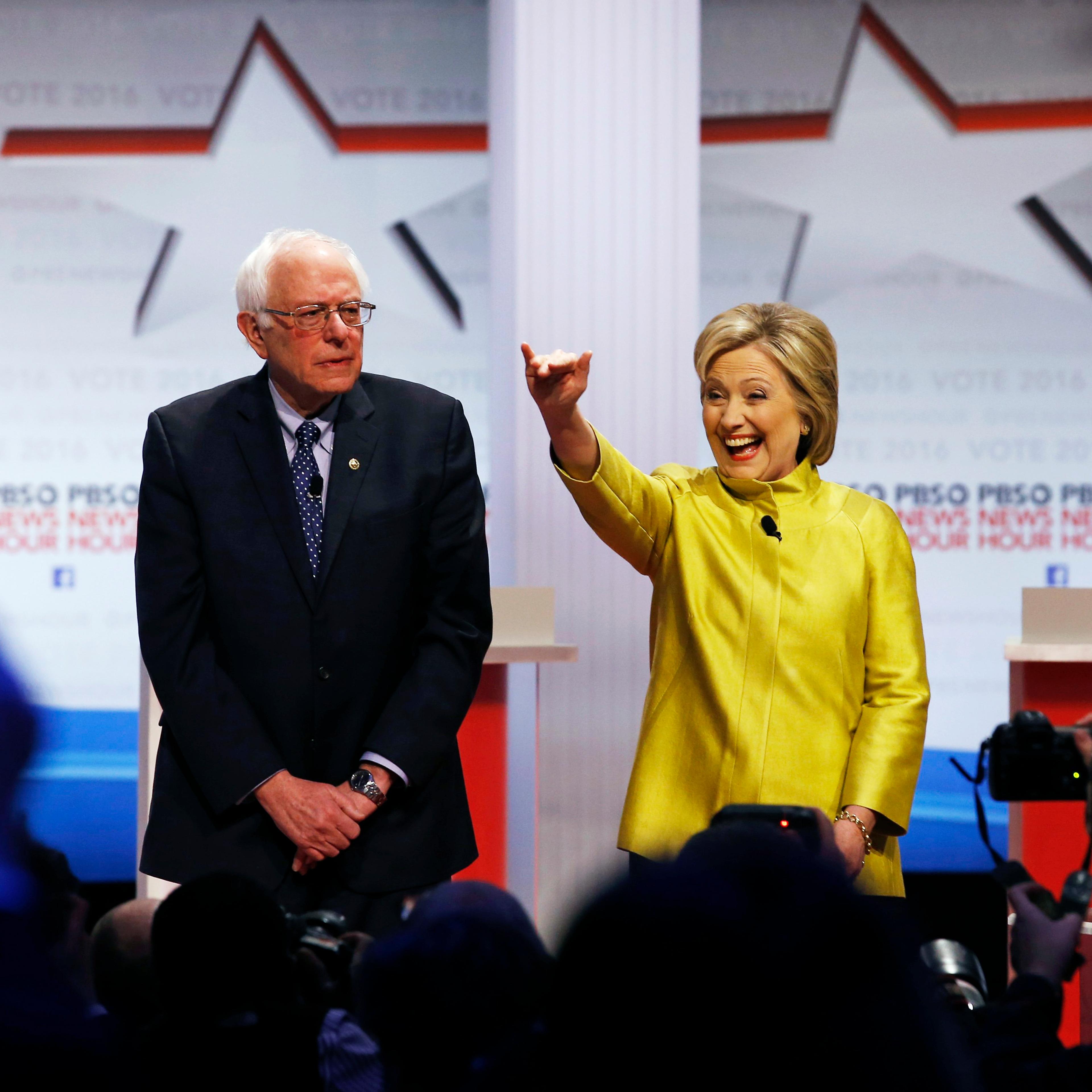 Bernie Sanders, Hillary Clinton