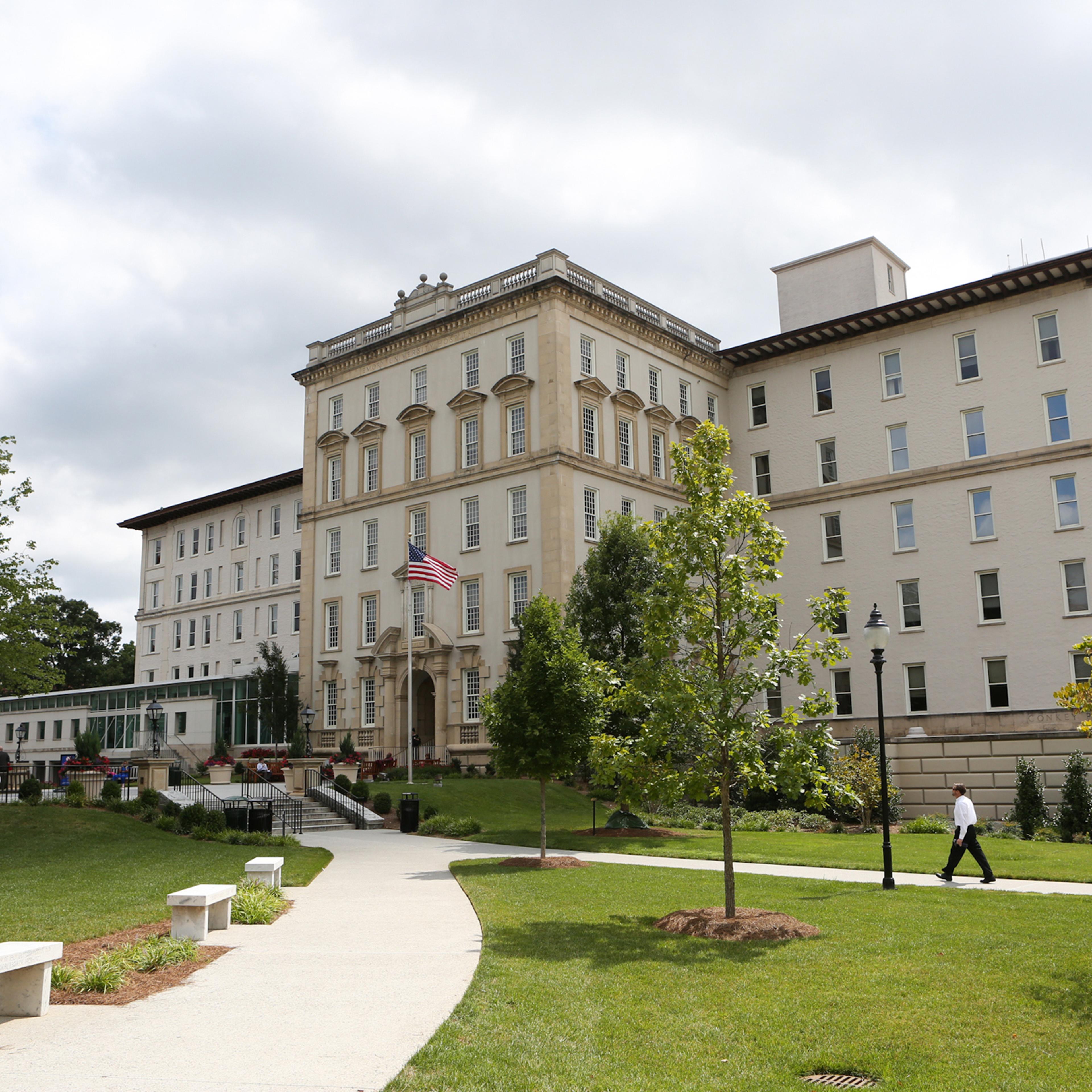 Emory University Hospital in Atlanta, seen in august 2014.