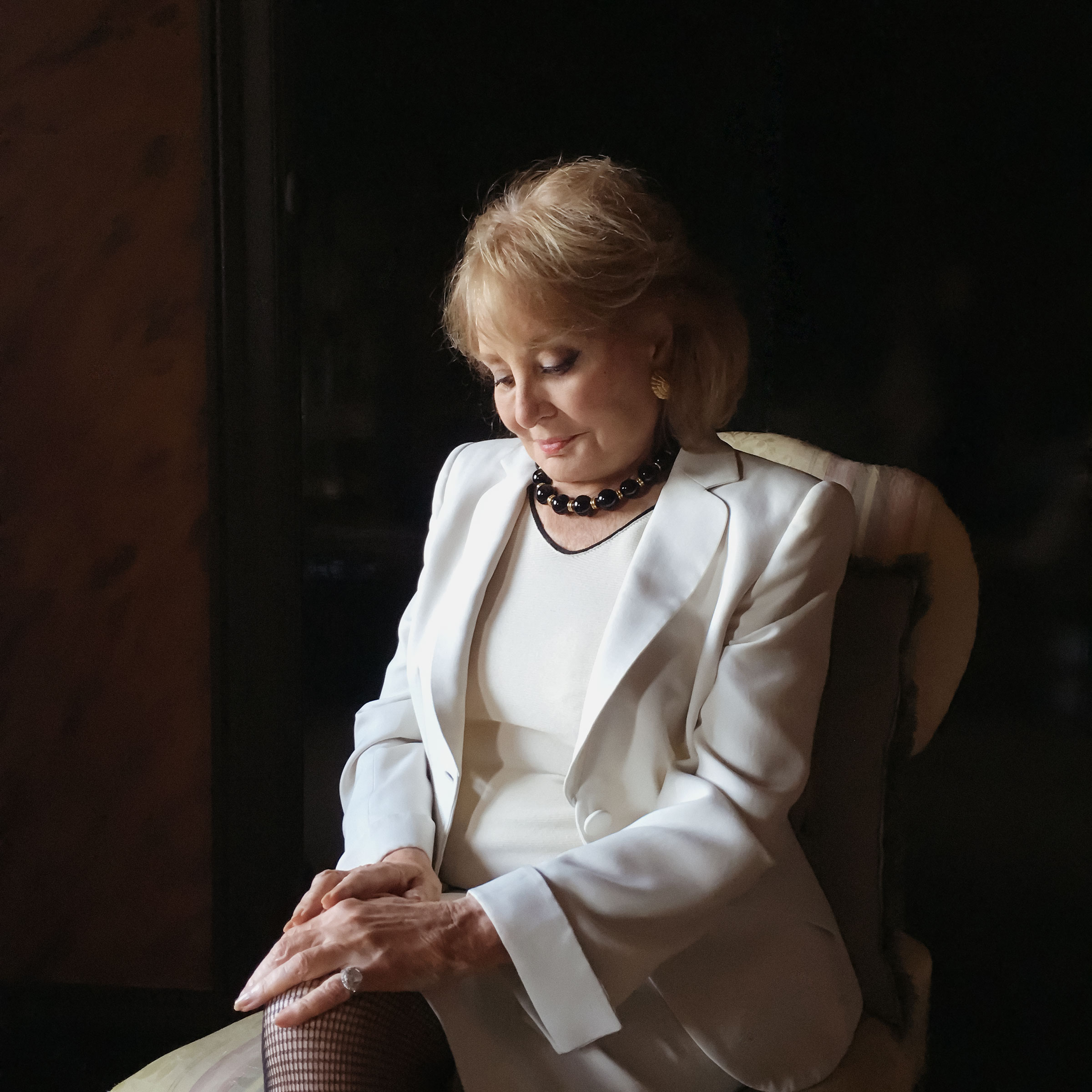 Portrait of Barbara Walters, photographed at her home in New York City’s Upper East Side, September 14, 2016. 