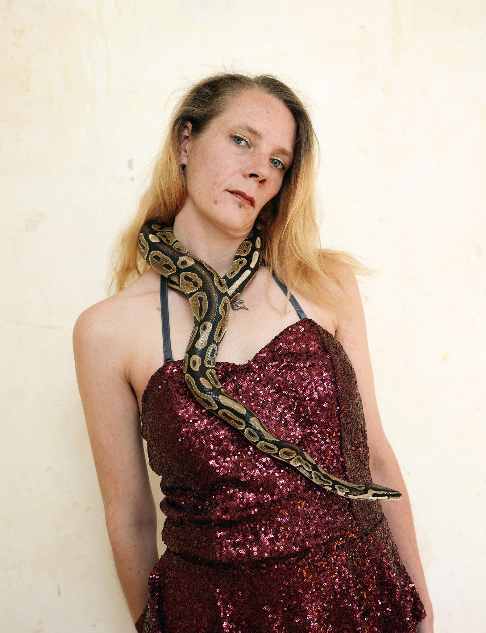 Sabrina, Utrecht, Netherlands, 2015, from the series "Altijd Zo Geweest. Zal Ook Altijd Zo Blijven."  For this portrait, Rob Hornstra used a digital camera, a Hasselblad H5D-40.