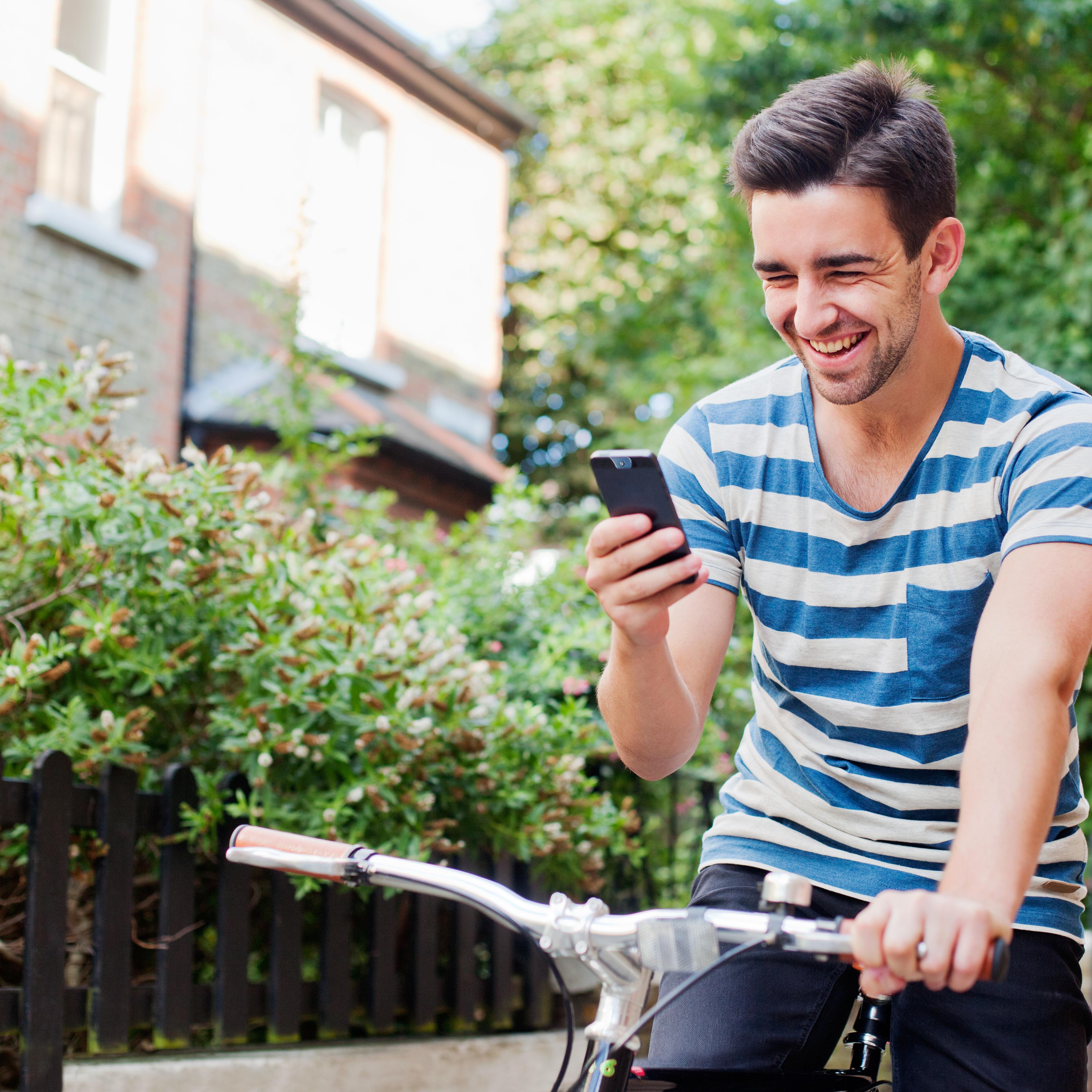 Smartphone app man