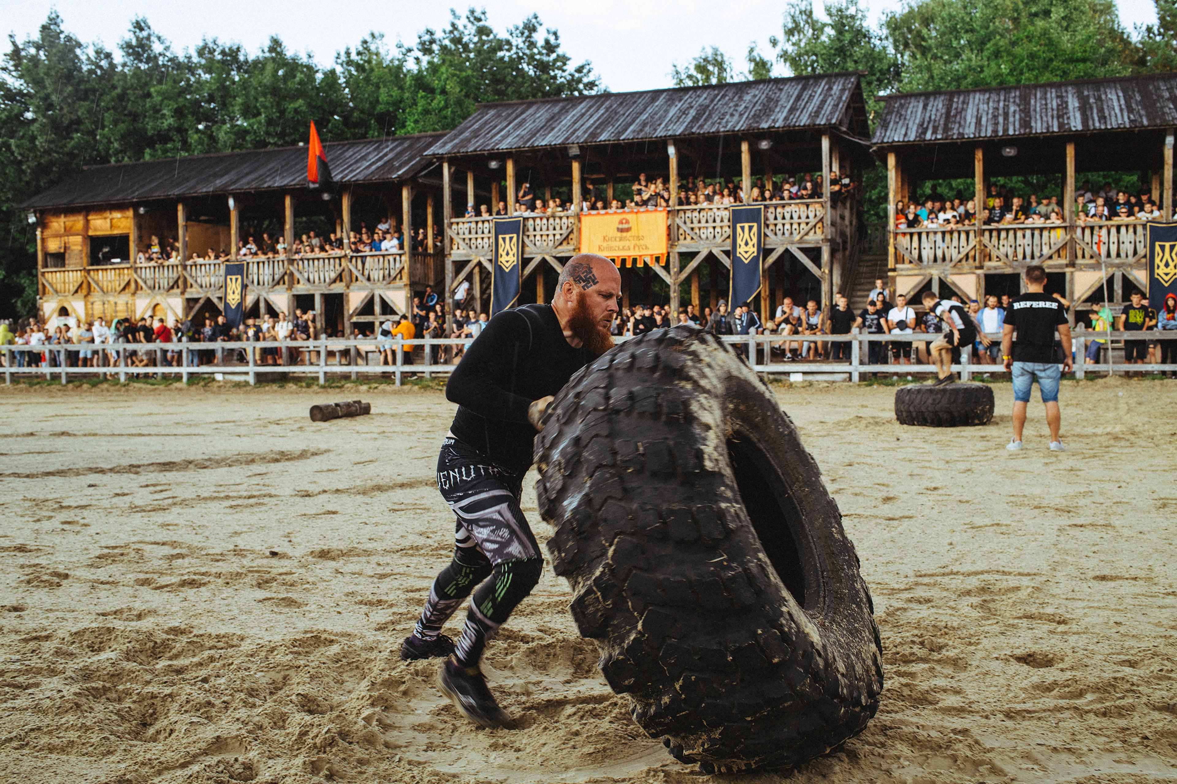 The event included mixed martial arts and endurance competitions, a torchlight procession and a series of public lectures on the movement’s extreme right-wing ideology.