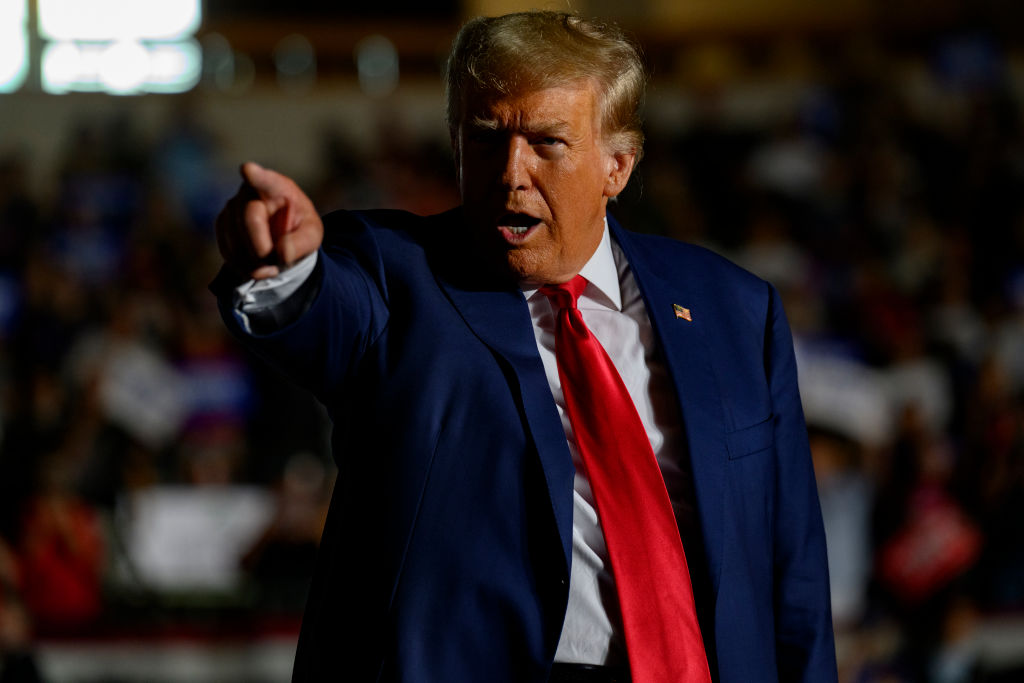 Donald Trump Holds A Campaign Rally In Erie, Pennsylvania