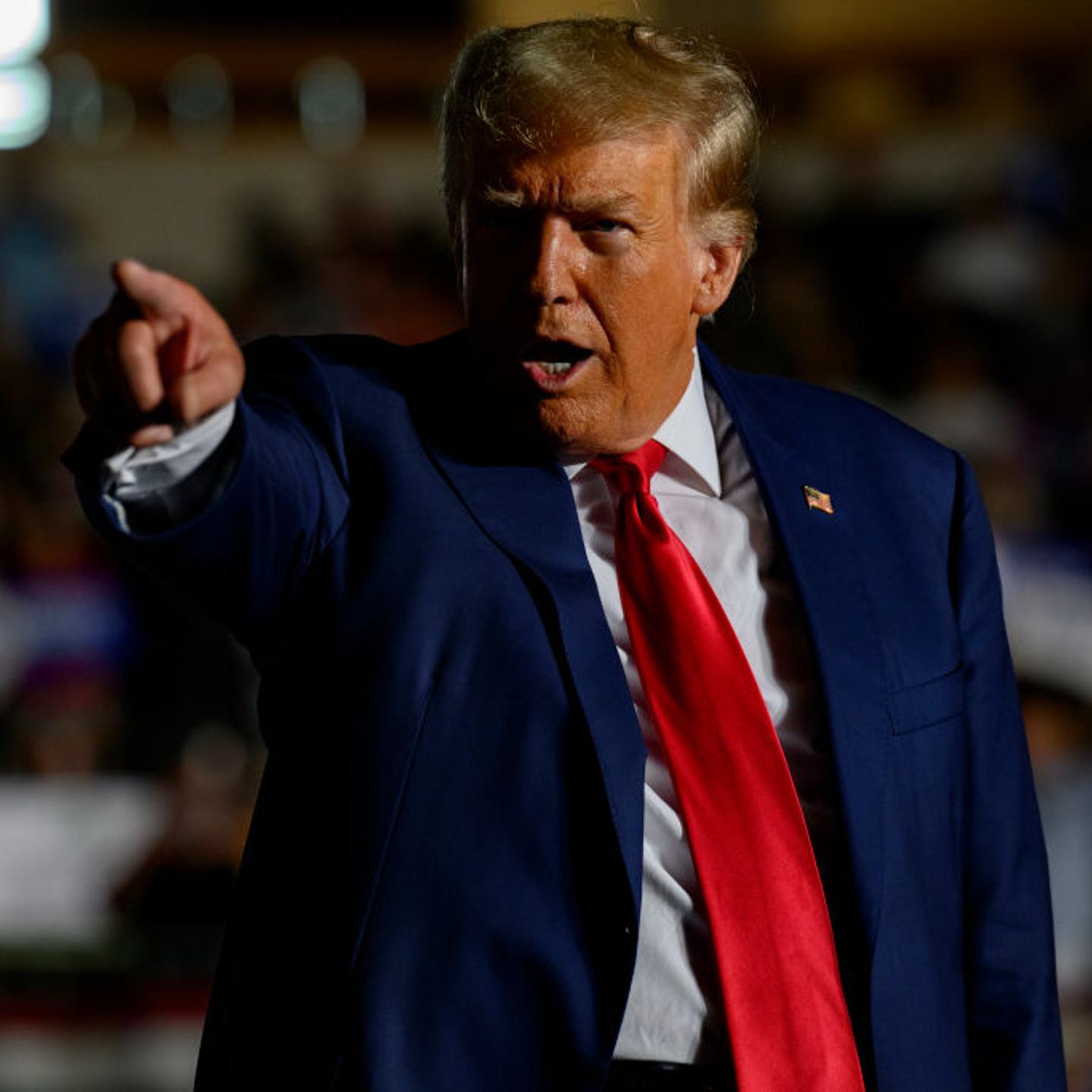 Donald Trump Holds A Campaign Rally In Erie, Pennsylvania