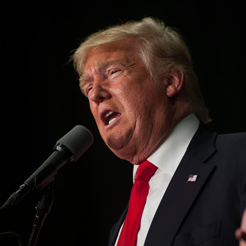 Republican presidential candidate Donald Trump speaks at a campaign rally on April 25, 2016 at West Chester University in West Chester, Pennsylvania.