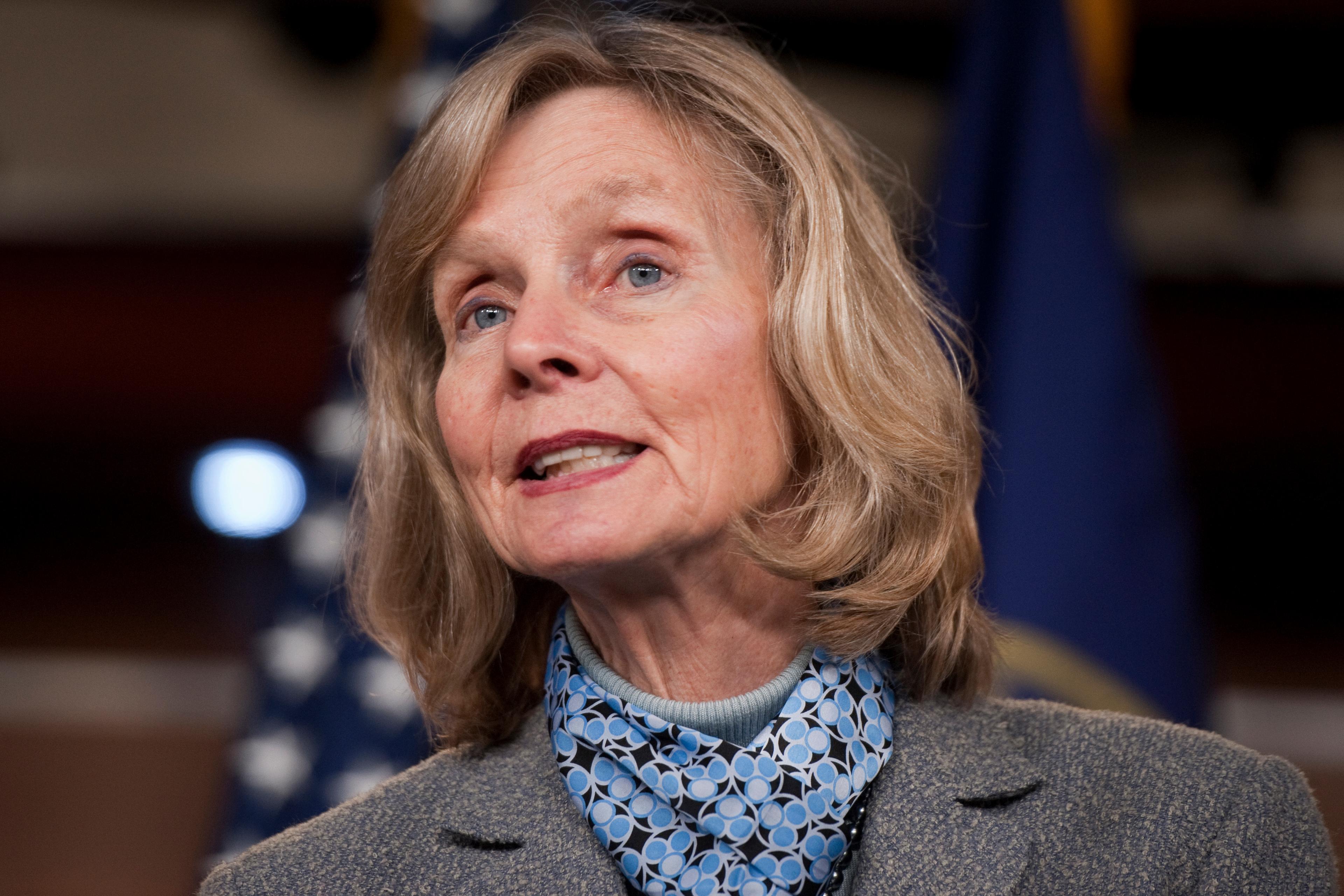 Rep. Lois Capps, D-Calif. speaks at a news conference, March 20, 2012.