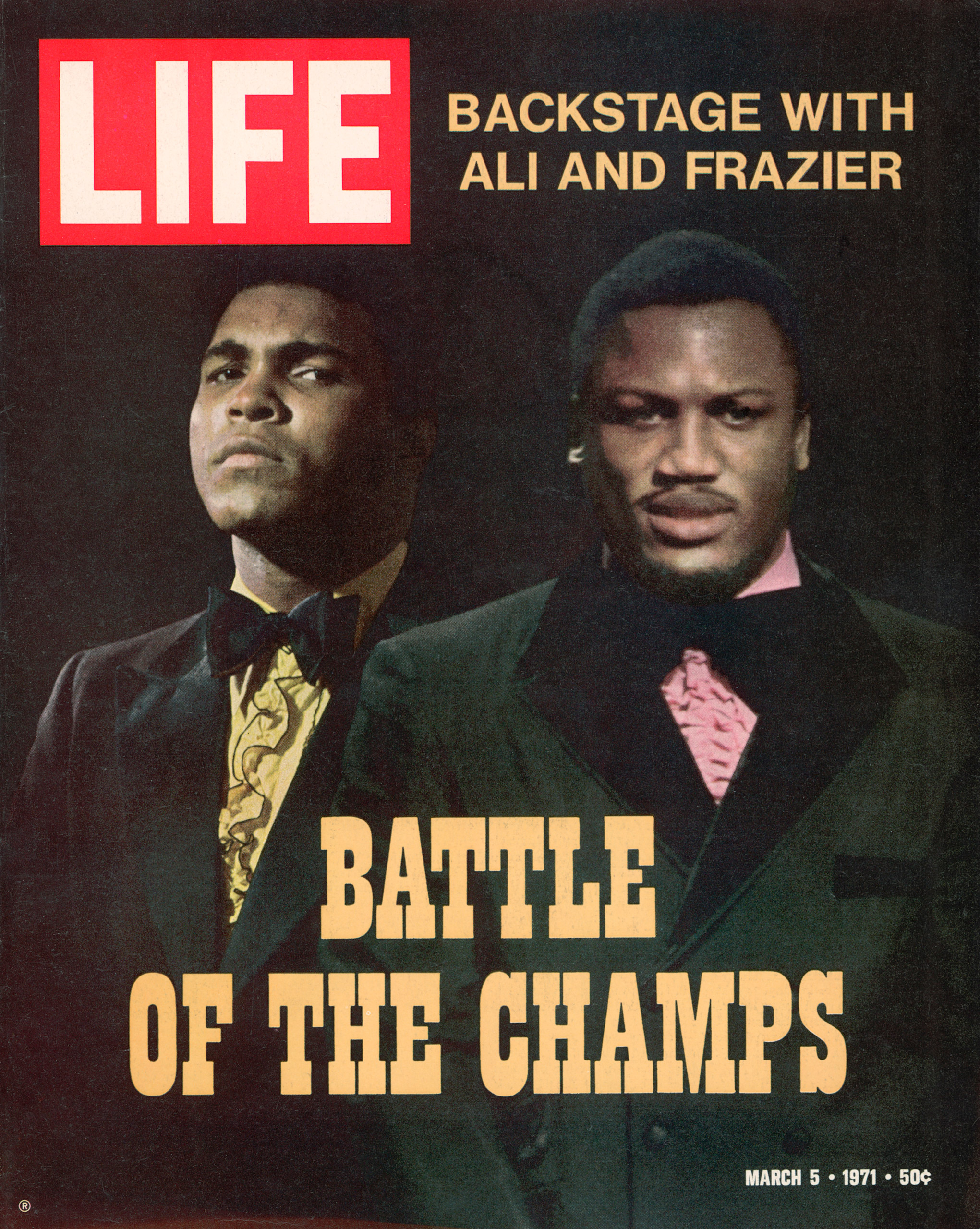 Muhammad Ali and John Frazier LIFE magazine cover dated March 5, 1971.
