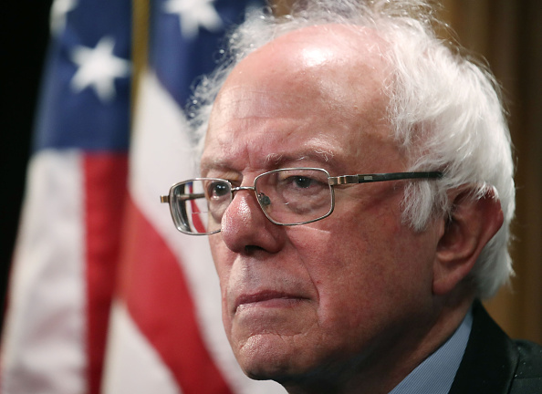 Sen. Bernie Sanders (I-VT), participates in a news conference regarding genetically engineered food labeling, on Capitol Hill, July 6, 2016 in Washington, DC.