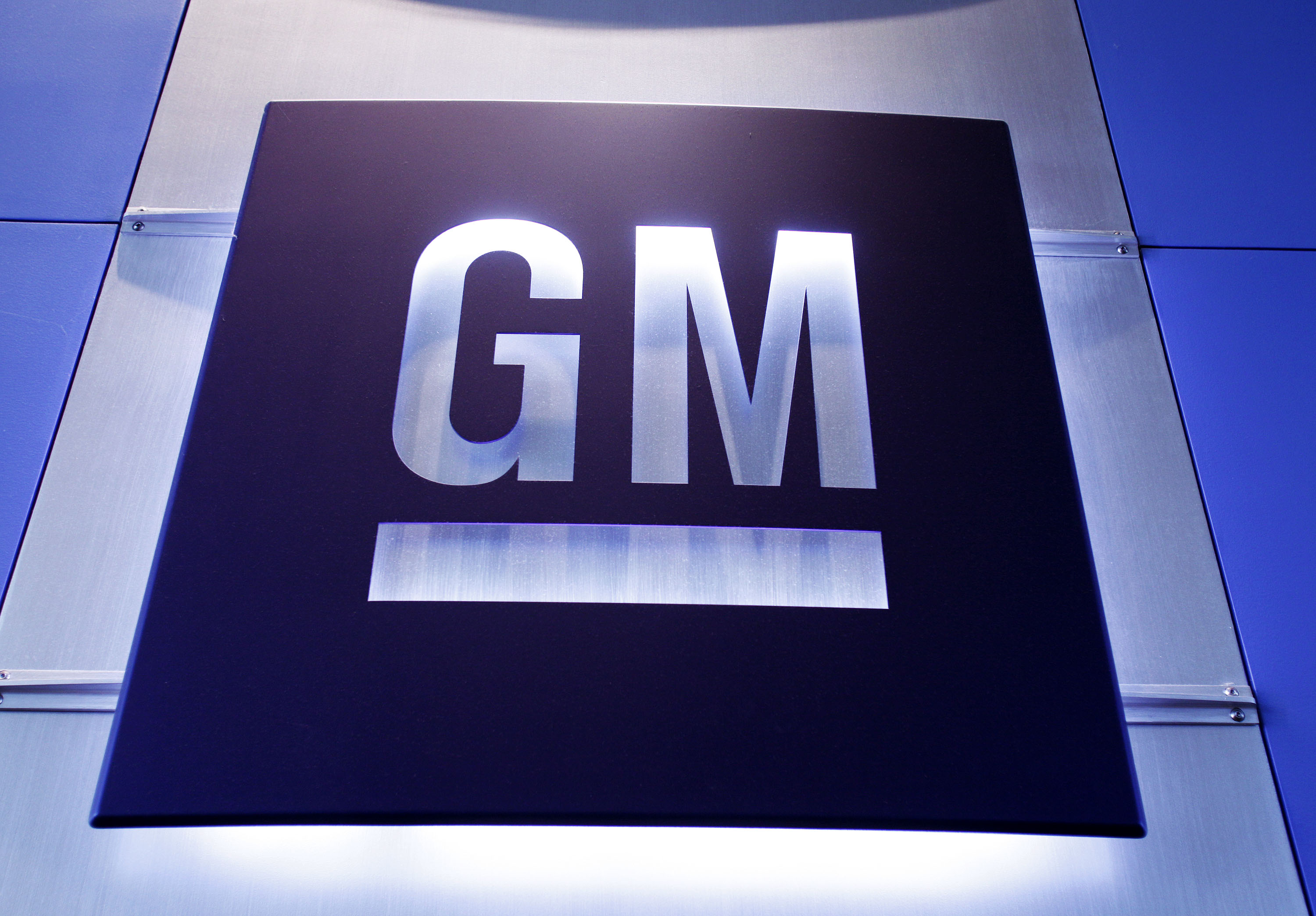 General Motors logo is shown at the General Motors Technical Center.