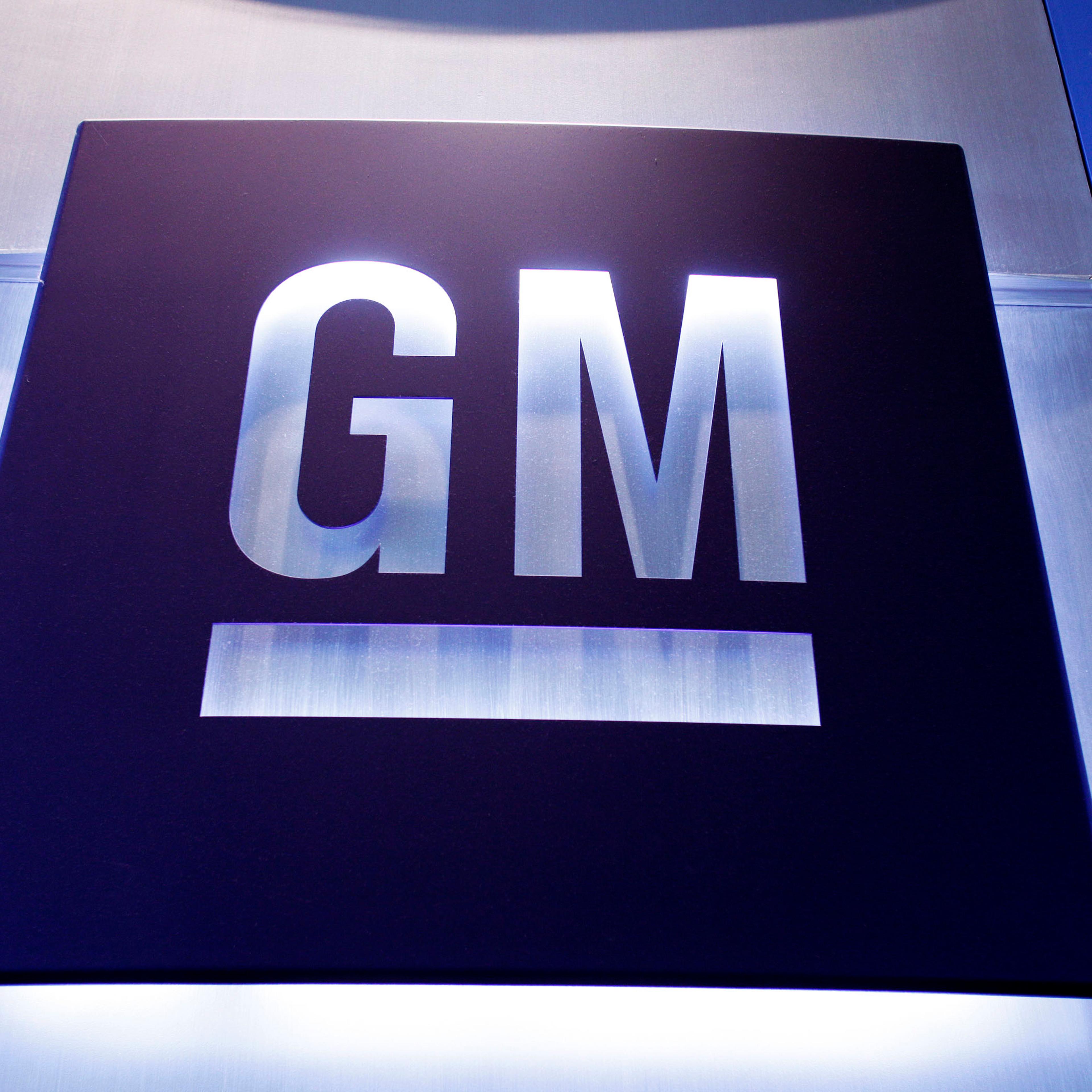 General Motors logo is shown at the General Motors Technical Center.