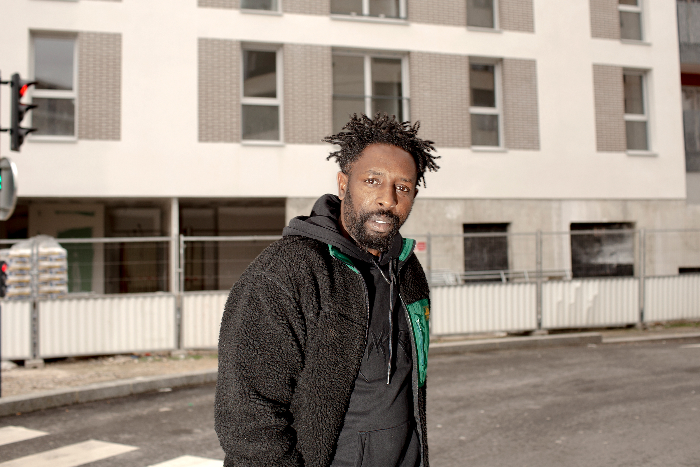 Ladj Ly, director of 'Les Misérables,' in his neighborhood in Montfermeil, in the eastern suburbs of Paris, on Feb. 3.