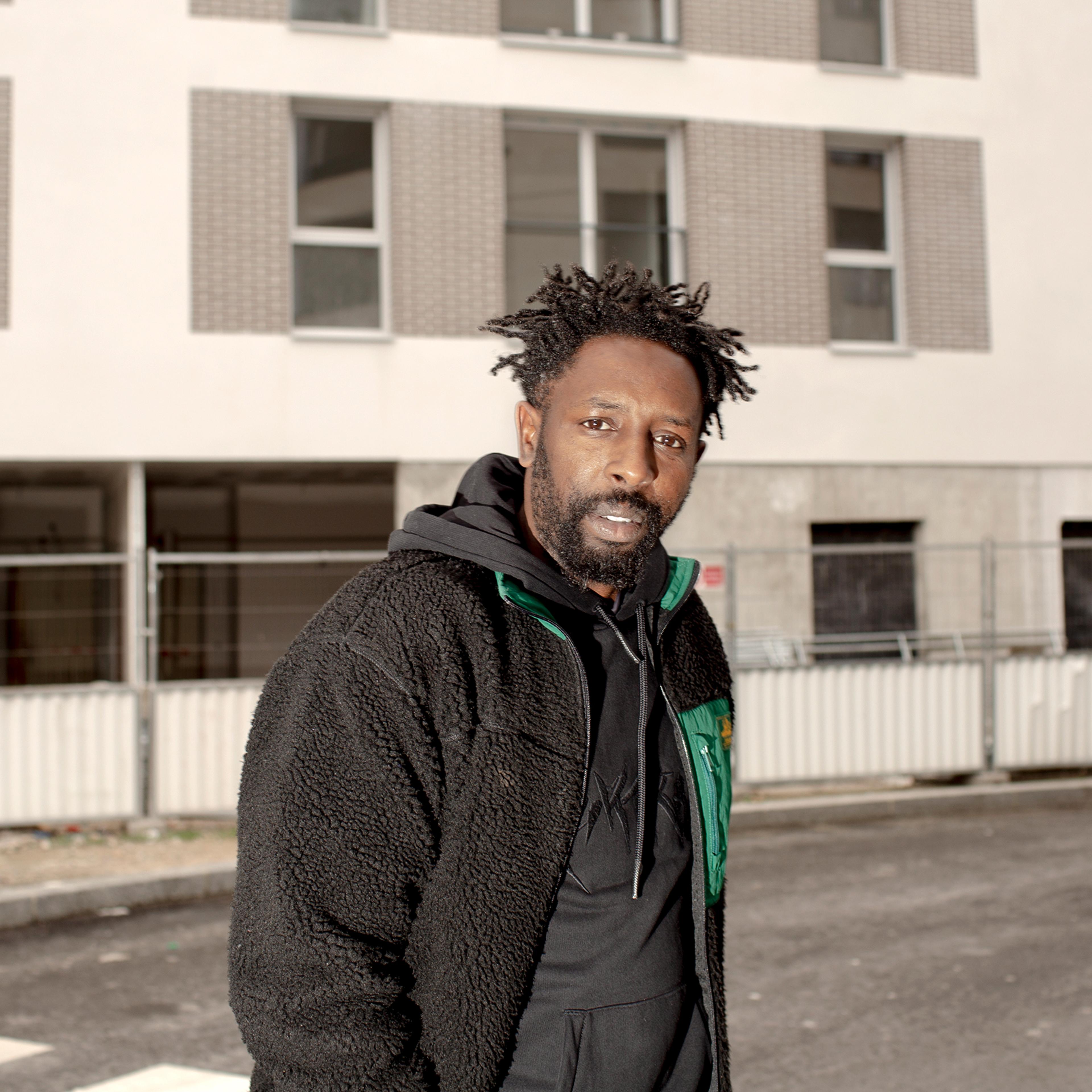 Ladj Ly, director of 'Les Misérables,' in his neighborhood in Montfermeil, in the eastern suburbs of Paris, on Feb. 3.