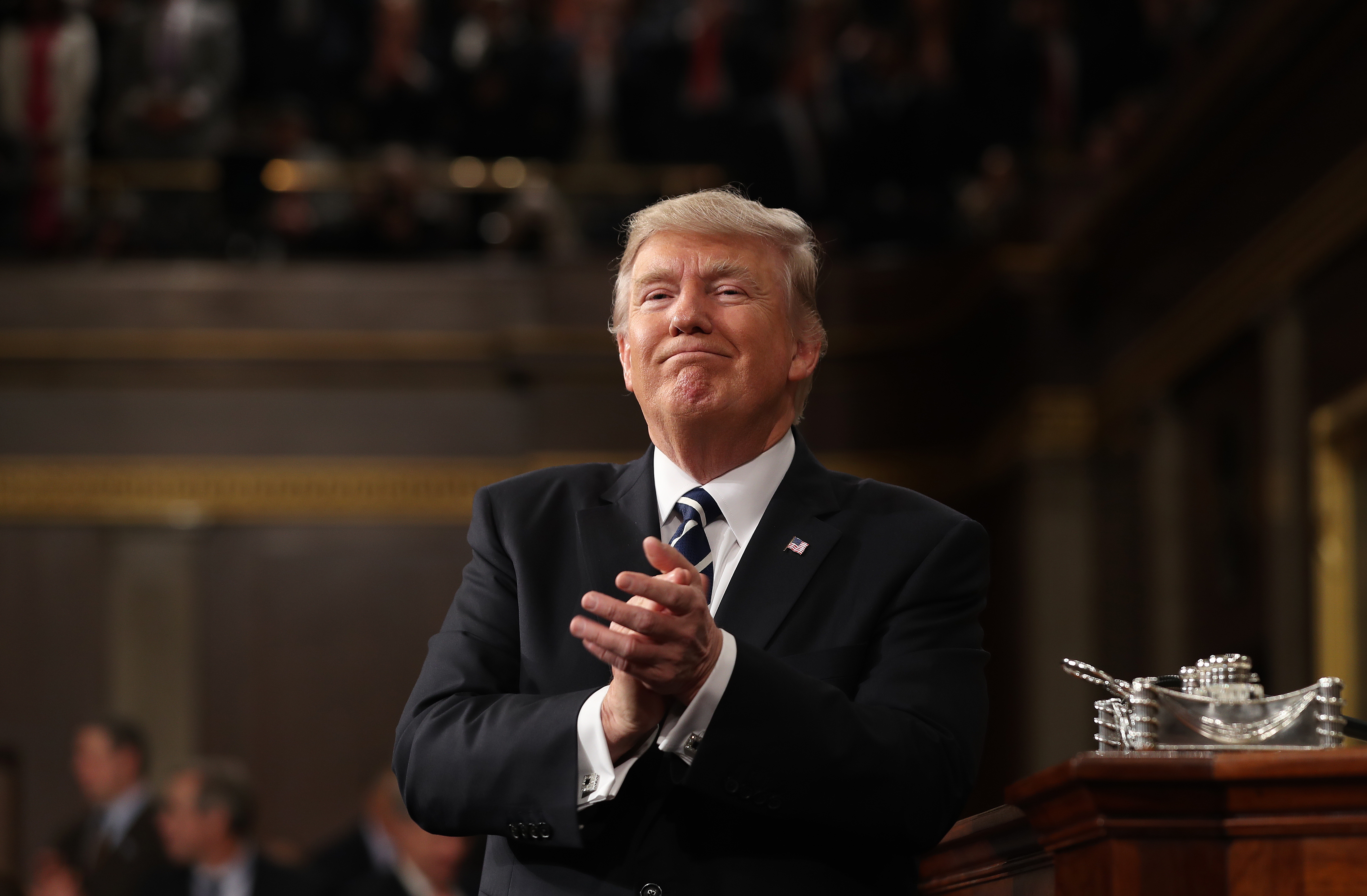 President Trump Delivers First Address To Joint Session Of Congress