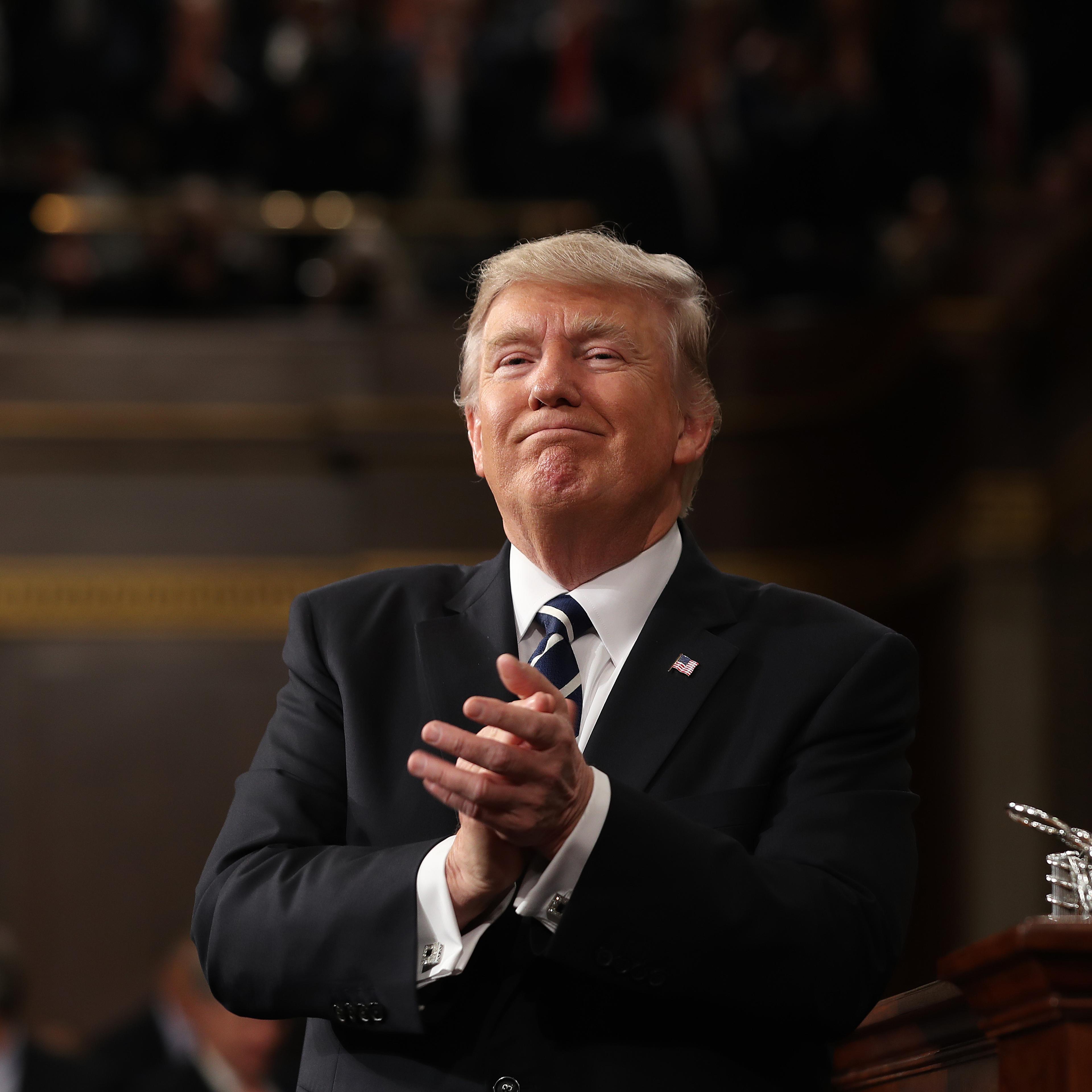 President Trump Delivers First Address To Joint Session Of Congress
