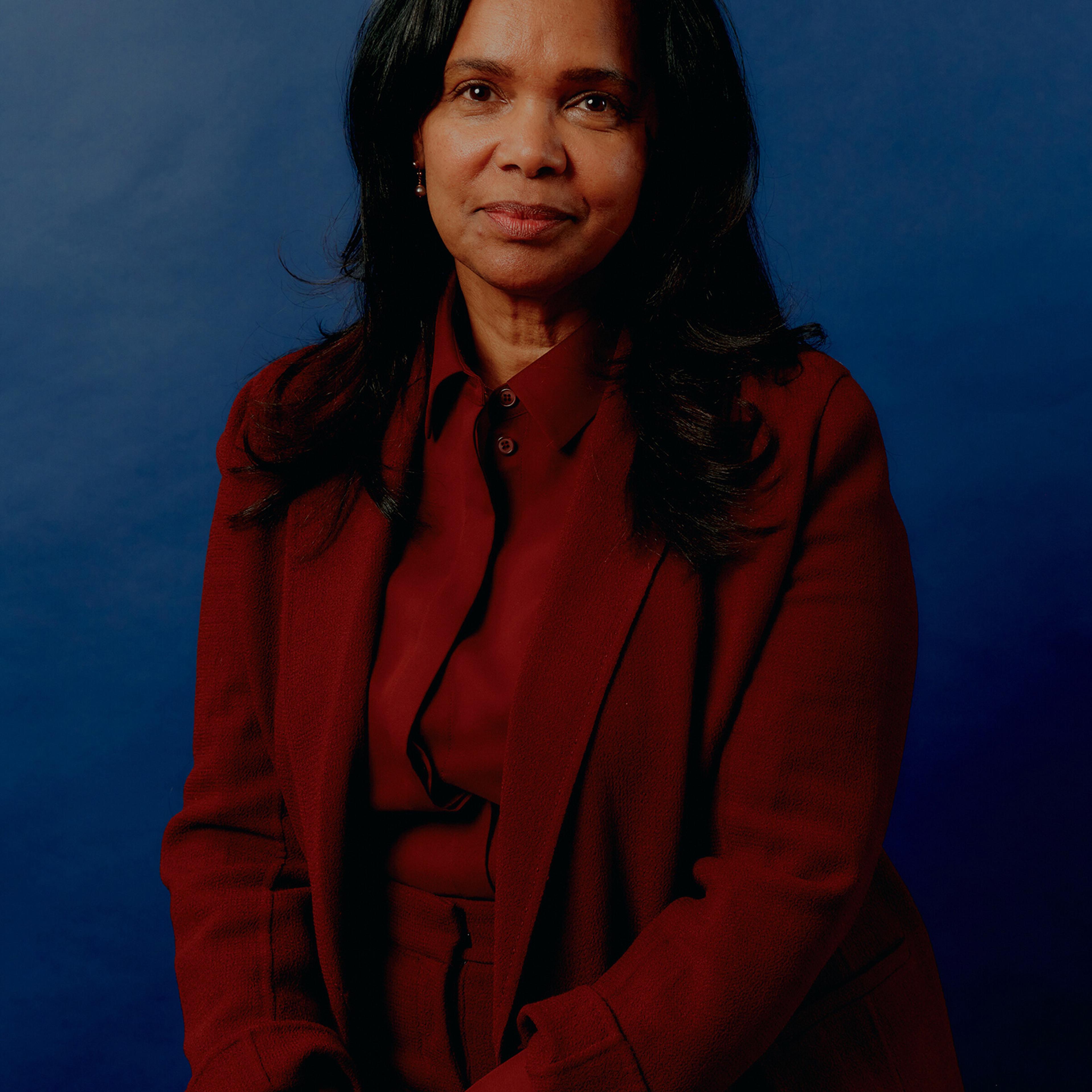 Priscilla Sims Brown, the chief executive of Amalgamated Bank, at a conference in New York, Nov. 30, 2022.