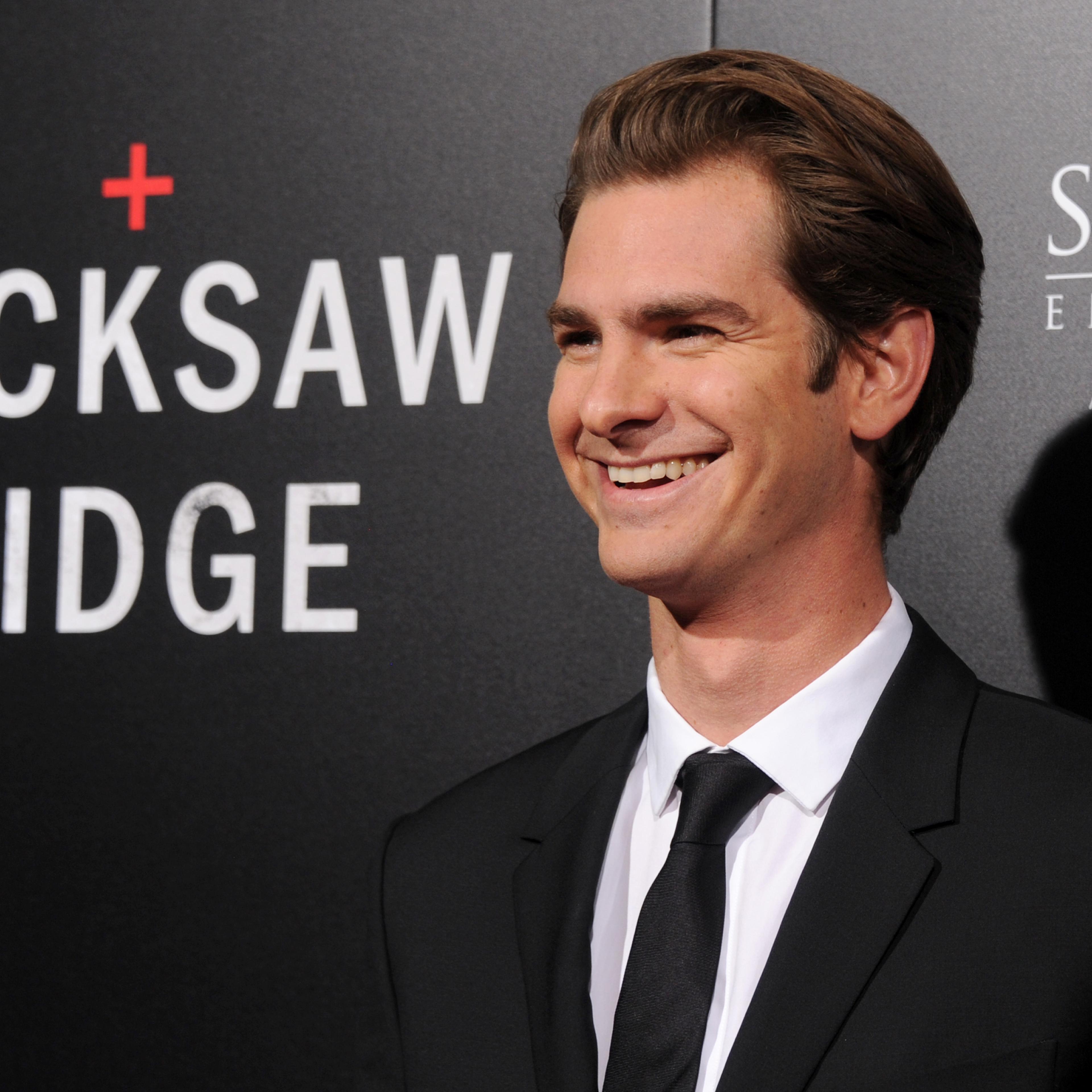 Andrew Garfield arrives at the screening of "Hacksaw Ridge" on October 24, 2016 in Beverly Hills, California.