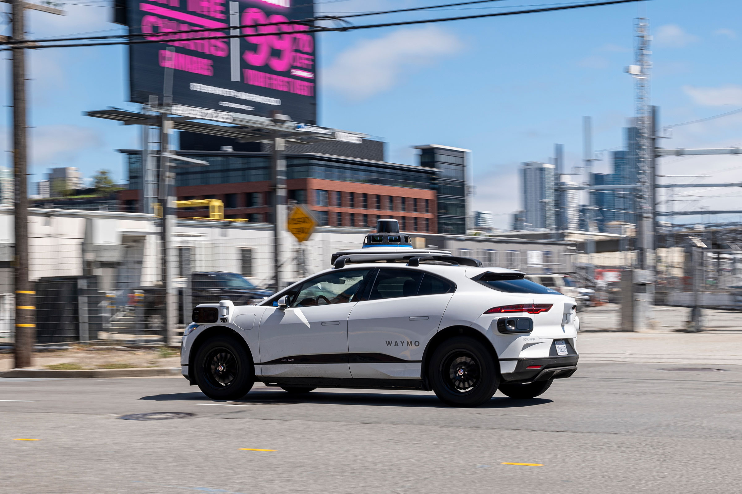A Waymo autonomous taxi in San Francisco on Aug. 10, 2023.