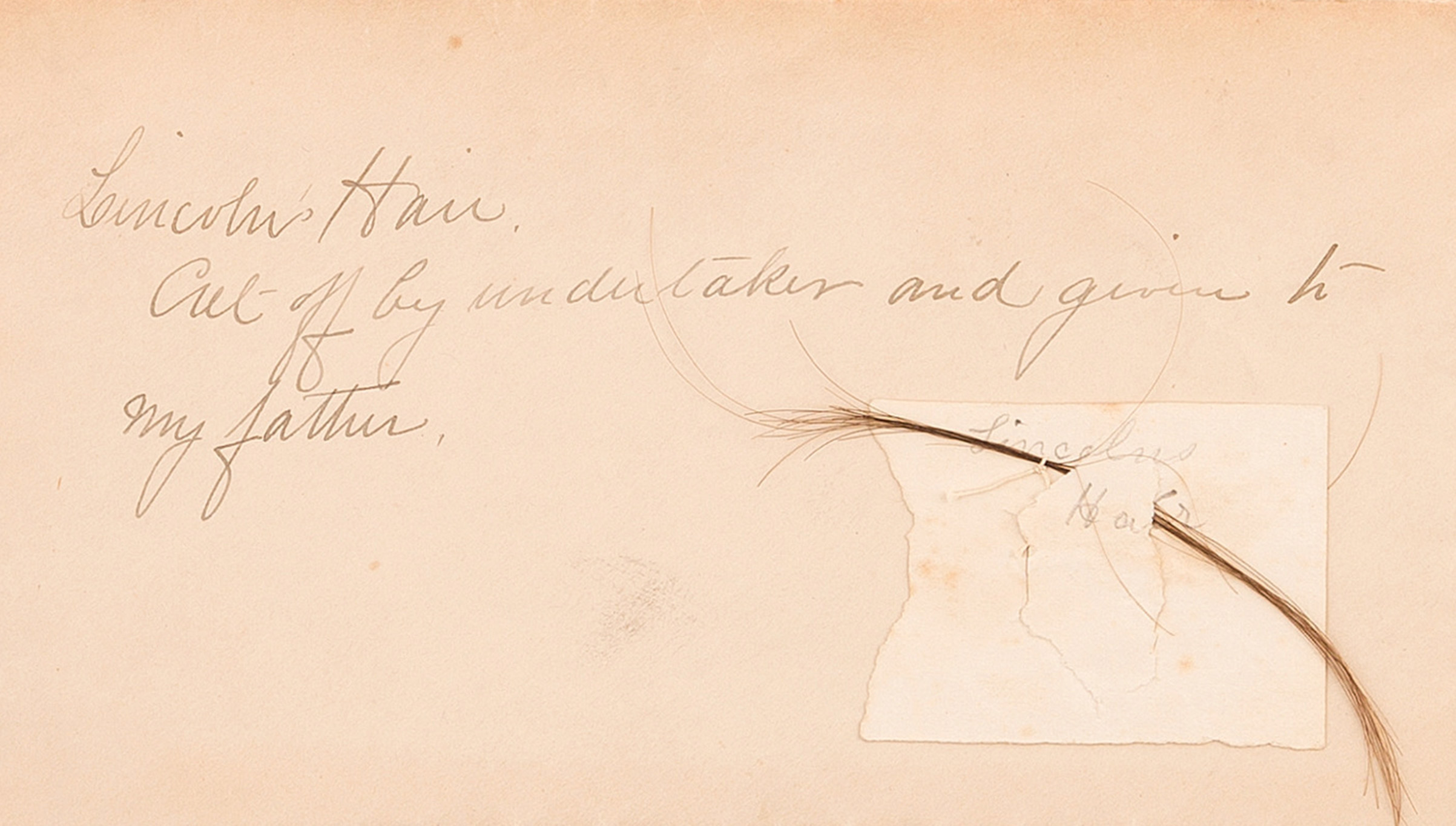 Twenty five strands of President Abraham Lincoln's hair are up for sale at a Aug. 25-26 auction.