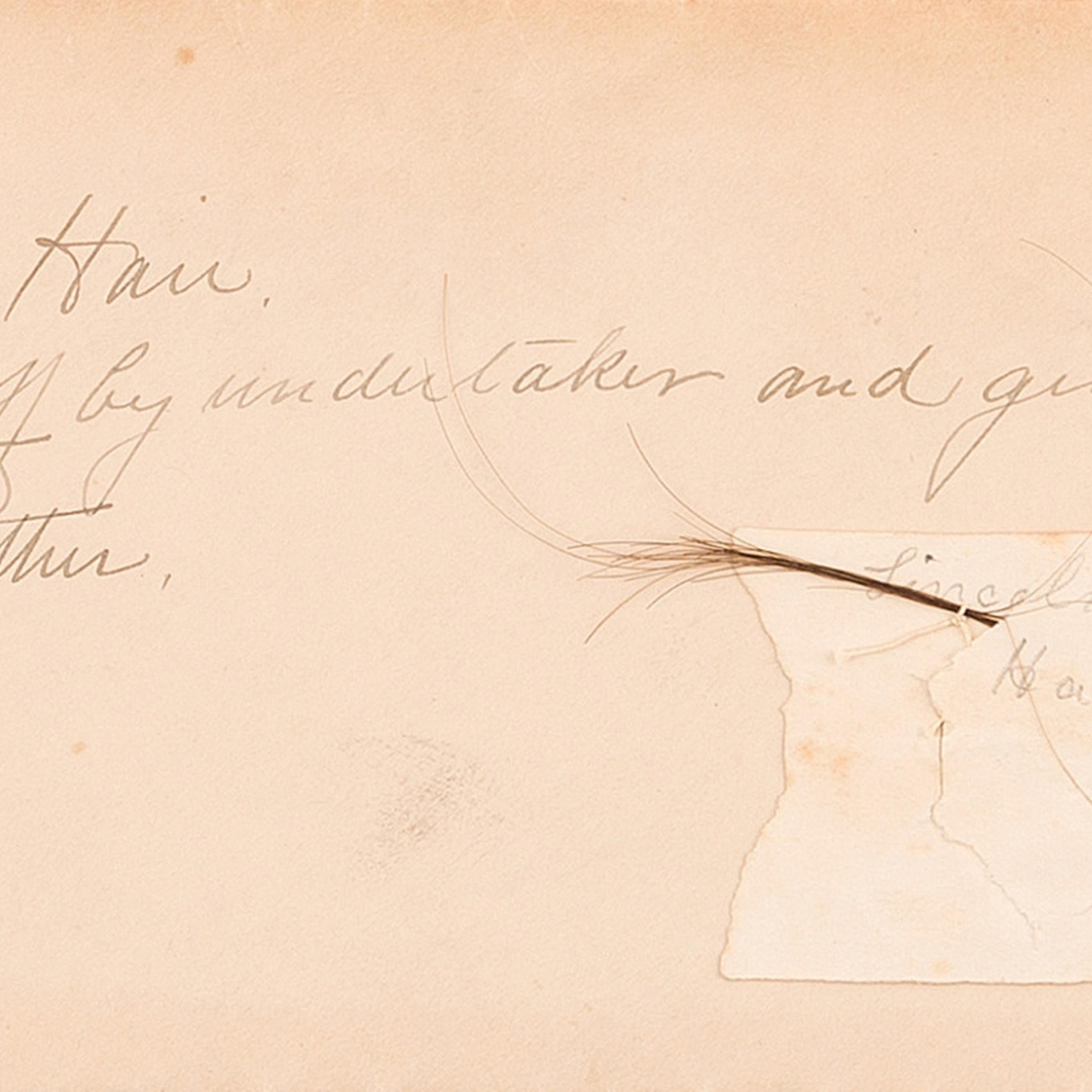 Twenty five strands of President Abraham Lincoln's hair are up for sale at a Aug. 25-26 auction.