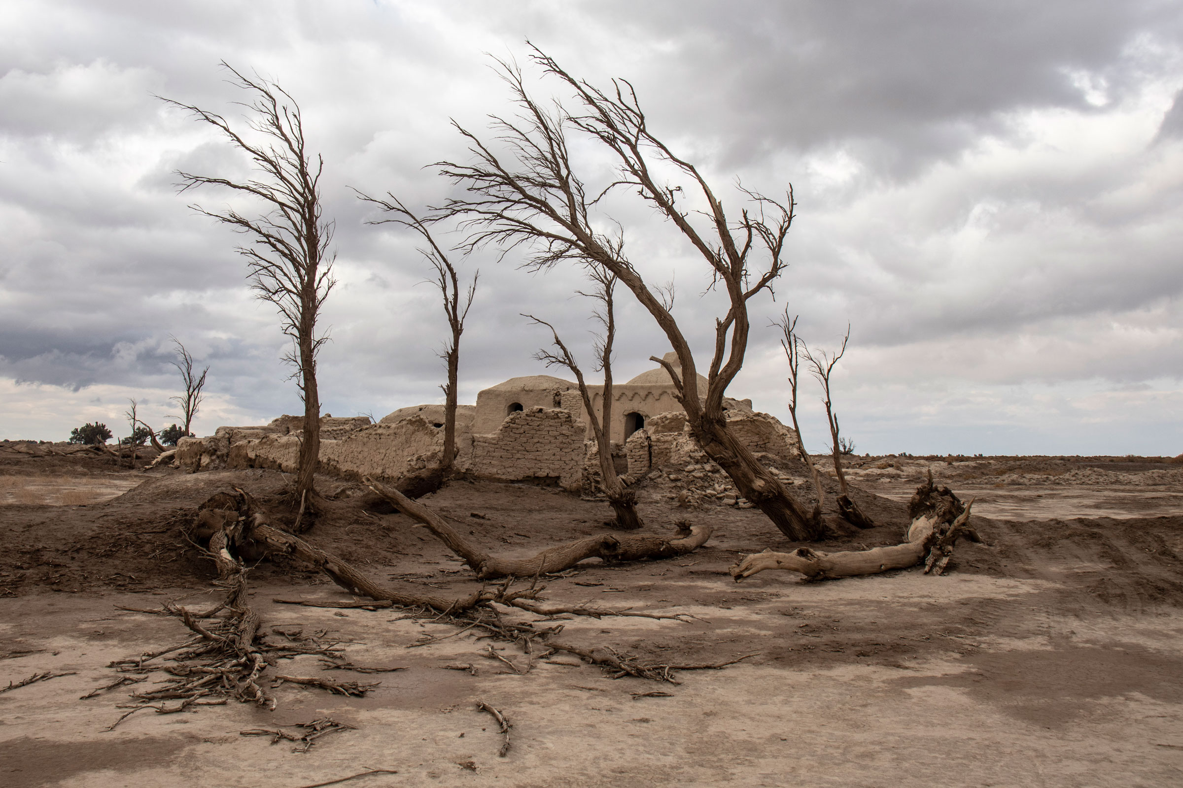 An abandoned village near Hamun Lake, deserted because of the persistent droughts over the last 20 years.