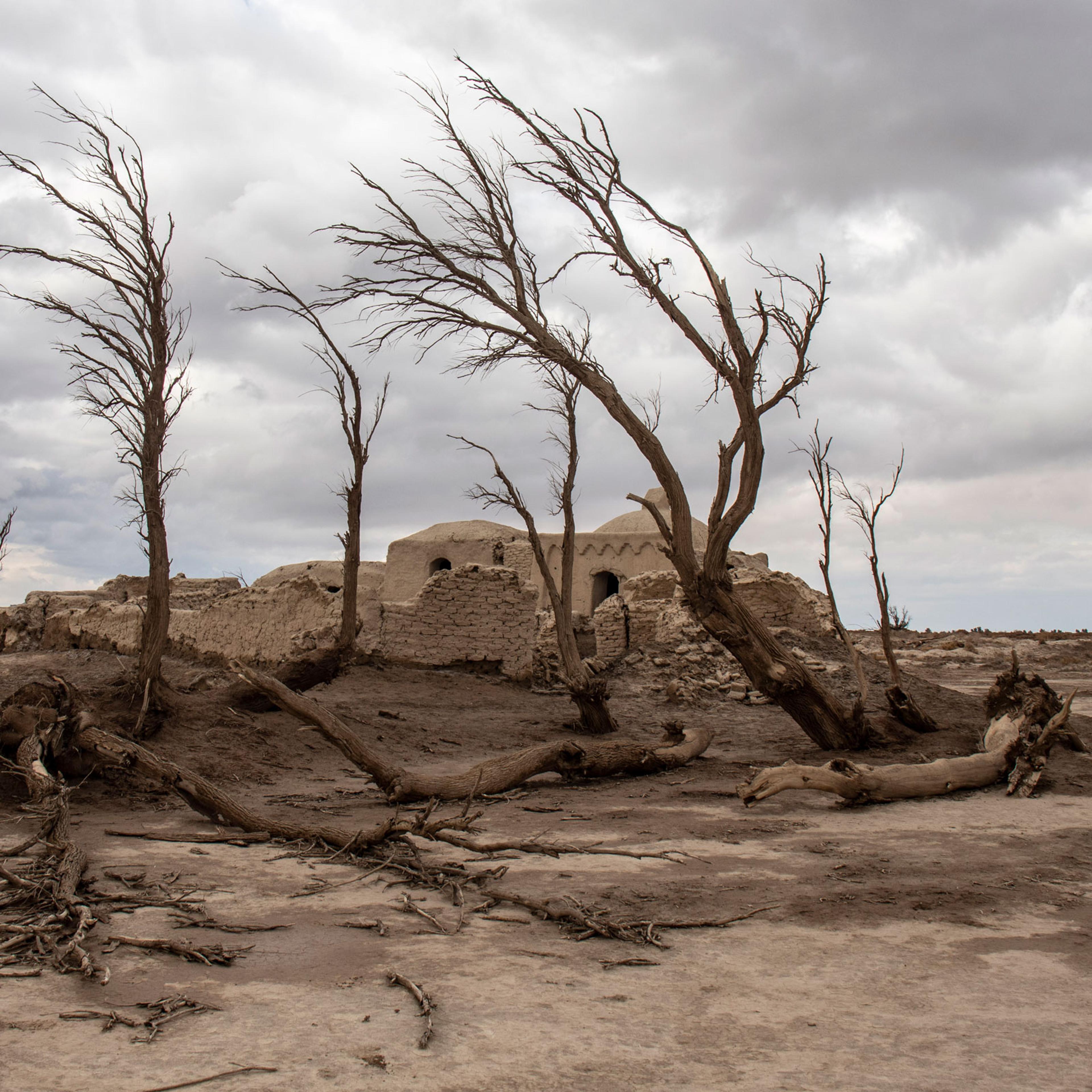 An abandoned village near Hamun Lake, deserted because of the persistent droughts over the last 20 years.
