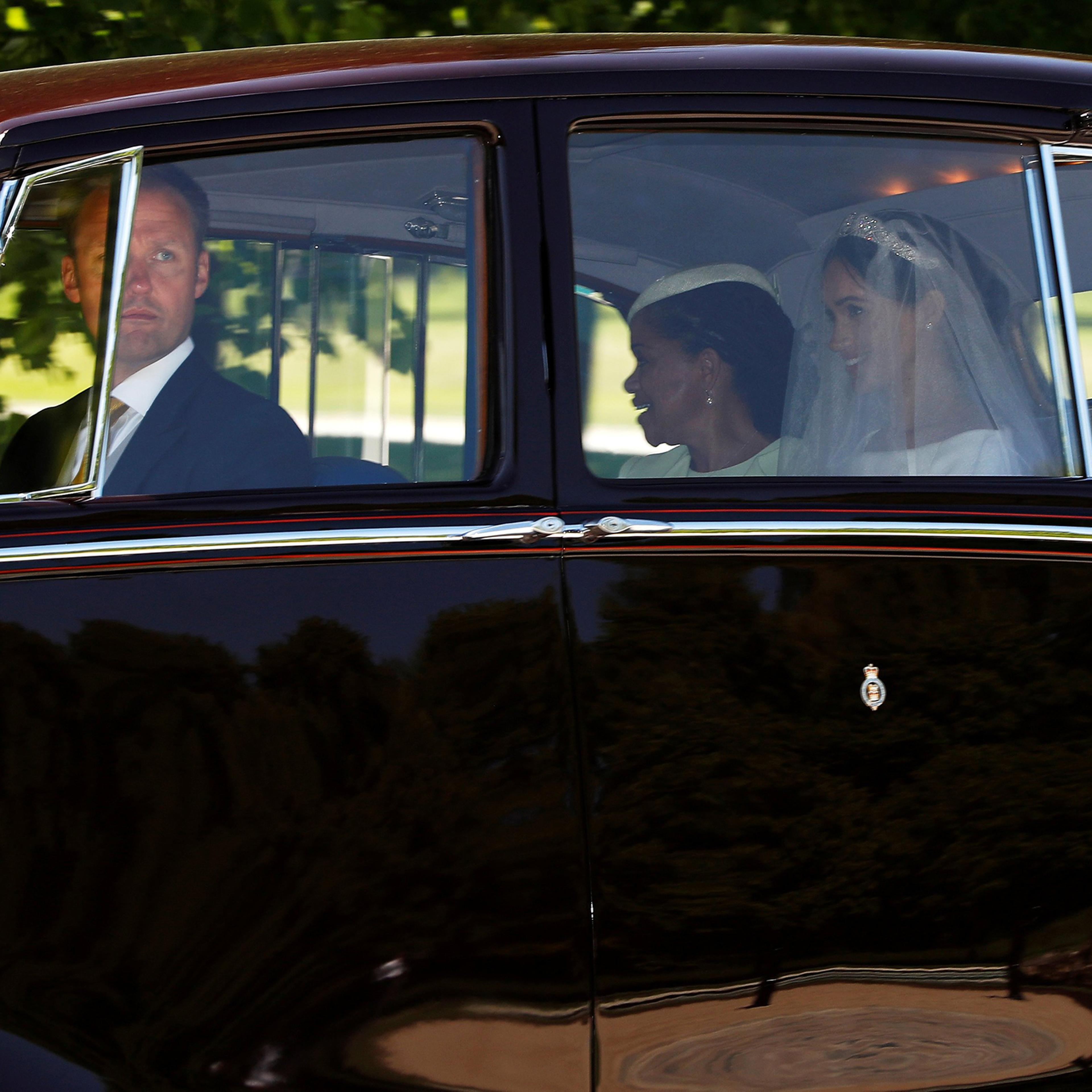 Meghan Markle with her mother Doria Ragland departs for her wedding to Britain's Prince Harry, in Taplow, Britain, May 19, 2018.