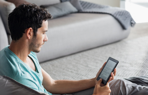 man-using-e-reader