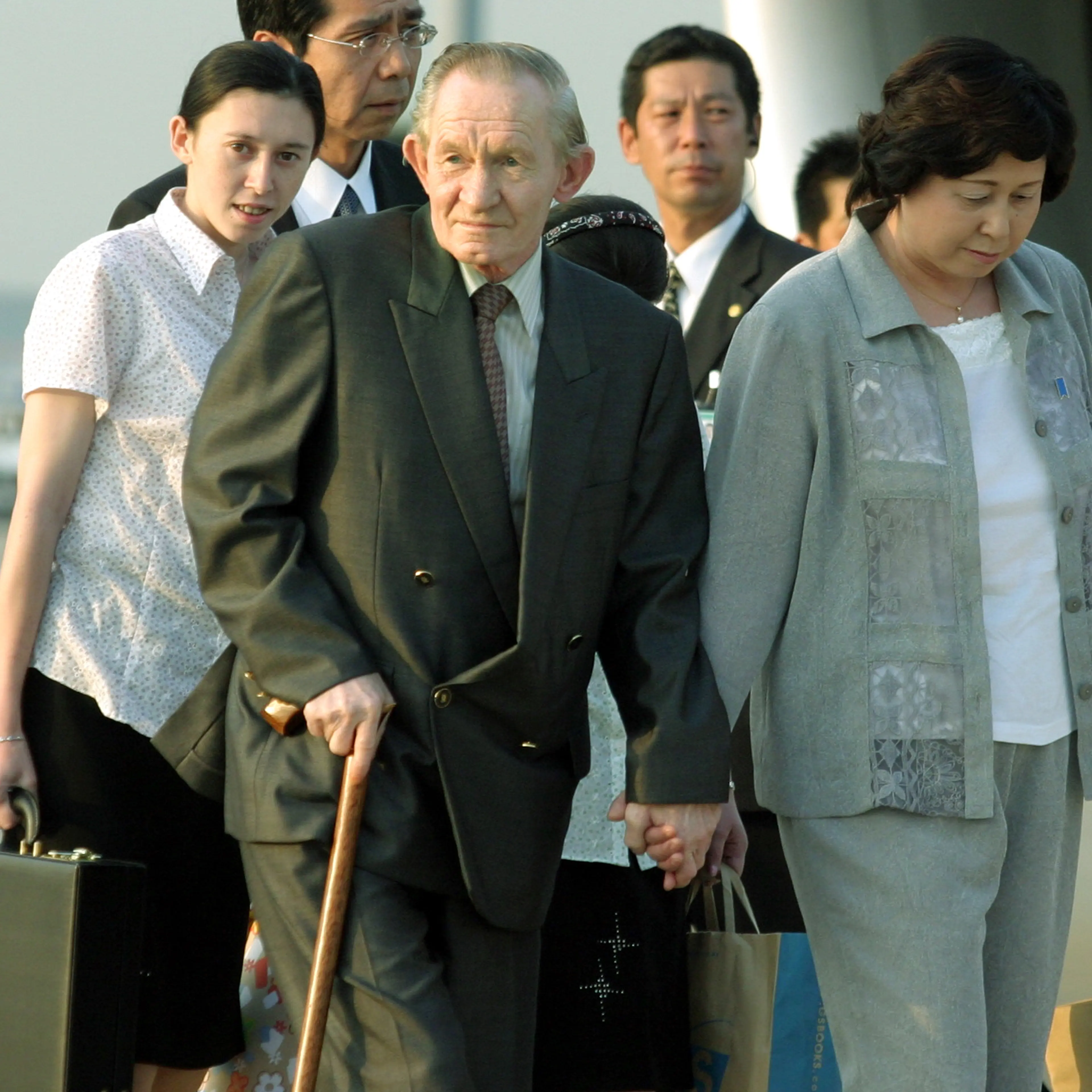 Former US Army Sergeant Charles Robert Jenkins Arrives in Tokyo