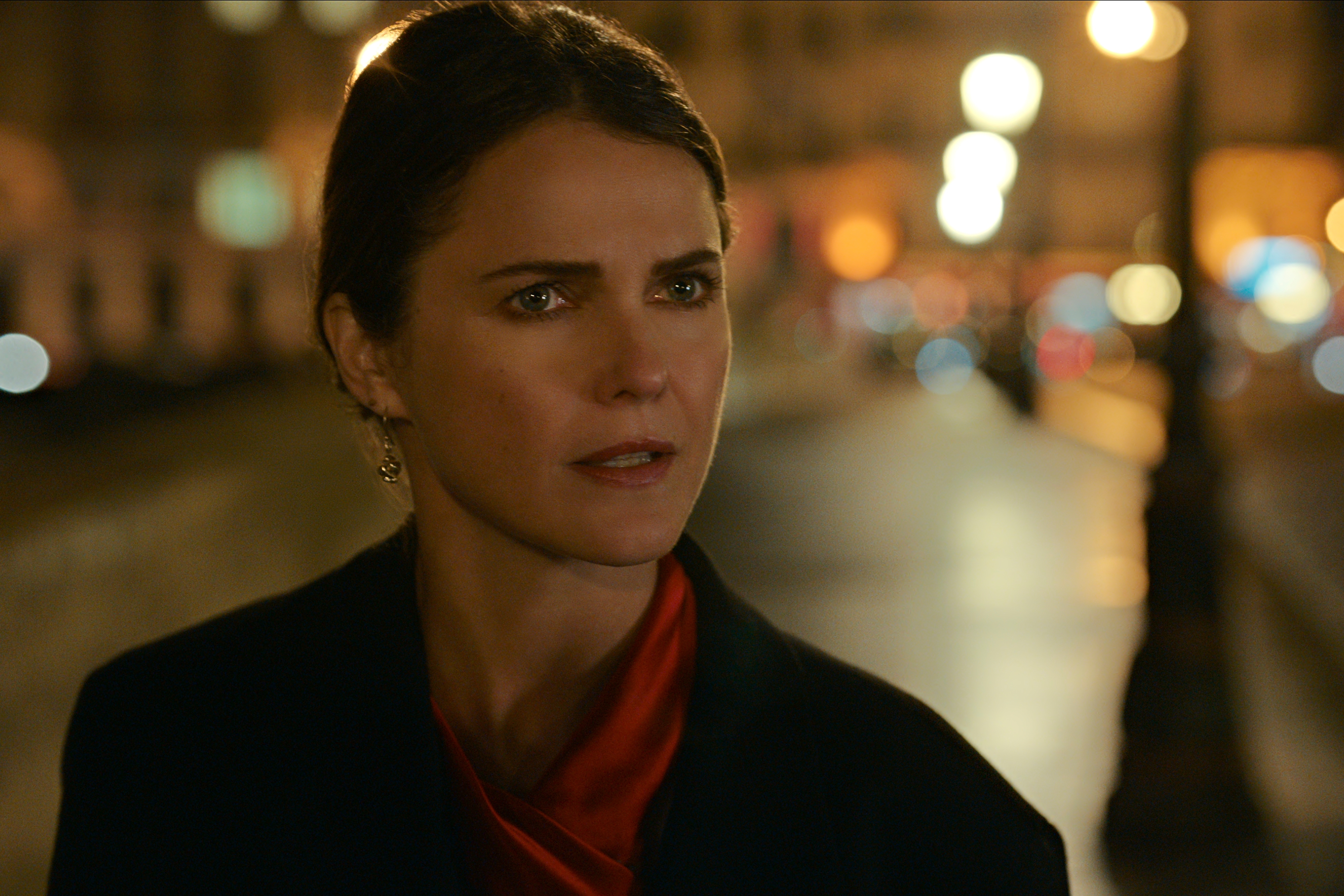 The Diplomat. Keri Russell as Kate Wyler in episode 108 of The Diplomat. Cr. Courtesy of Netflix © 2023