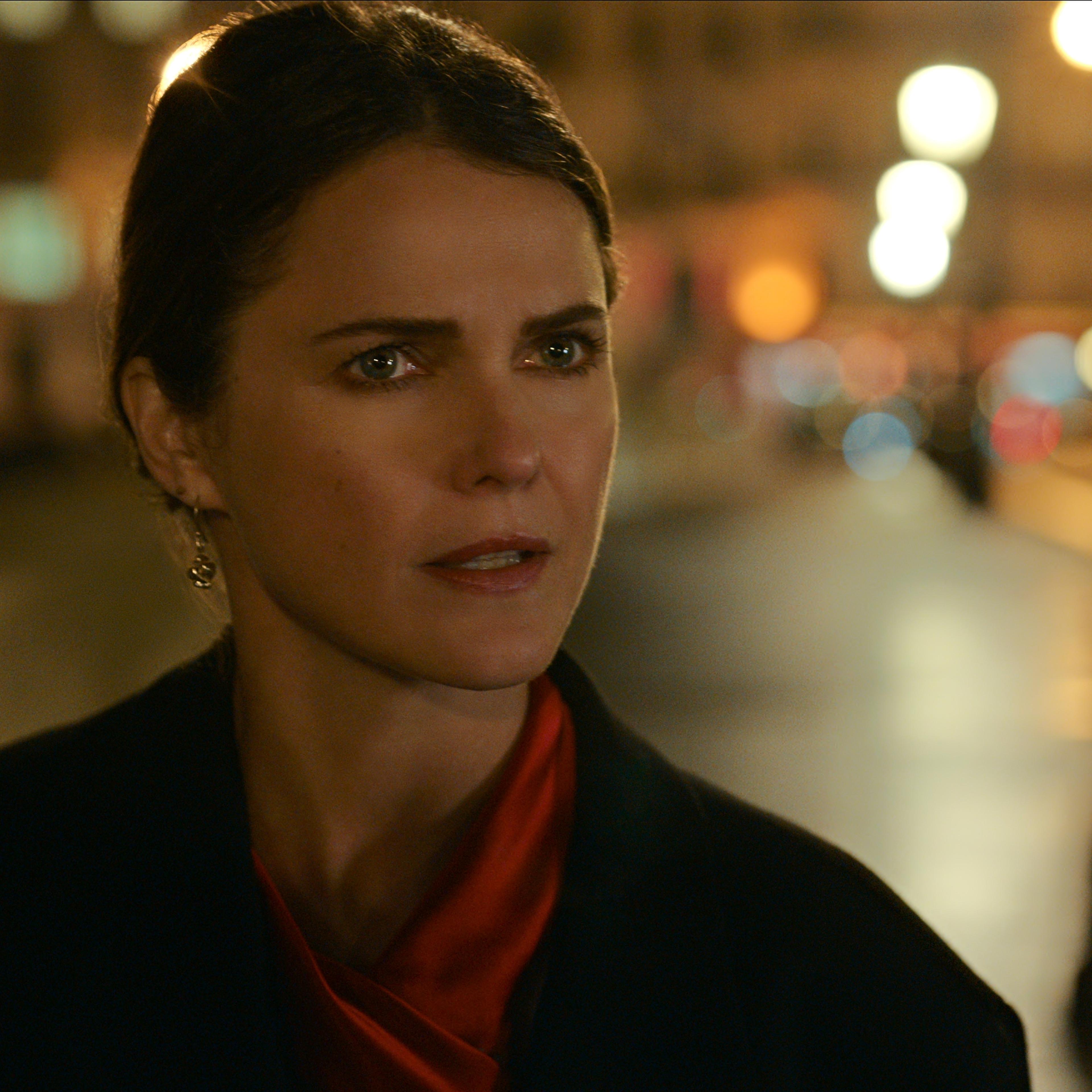 The Diplomat. Keri Russell as Kate Wyler in episode 108 of The Diplomat. Cr. Courtesy of Netflix © 2023