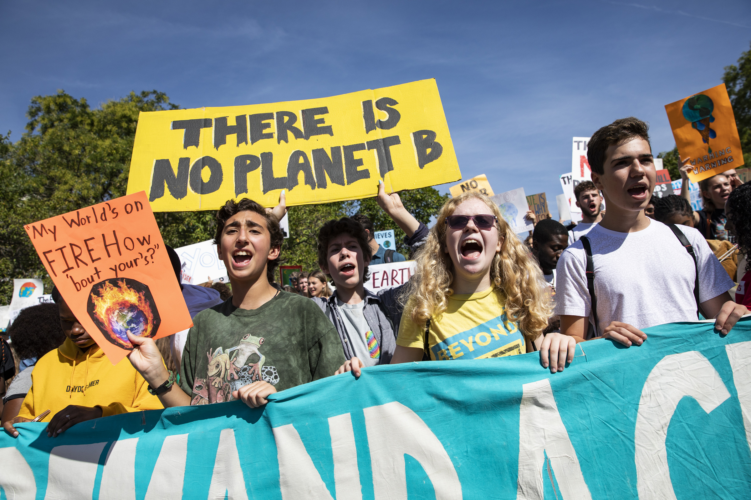 Thousands Of Americans Across The Country Participate In Global Climate Strike