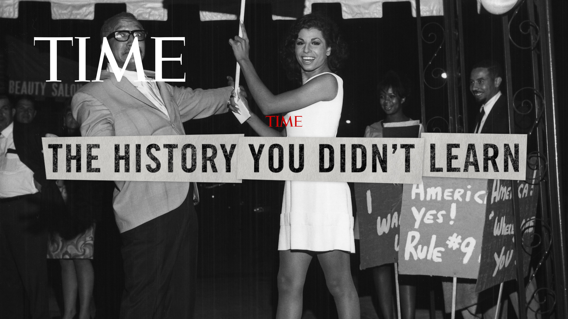 Lady Java protesting for her right to work in L.A., October 1967