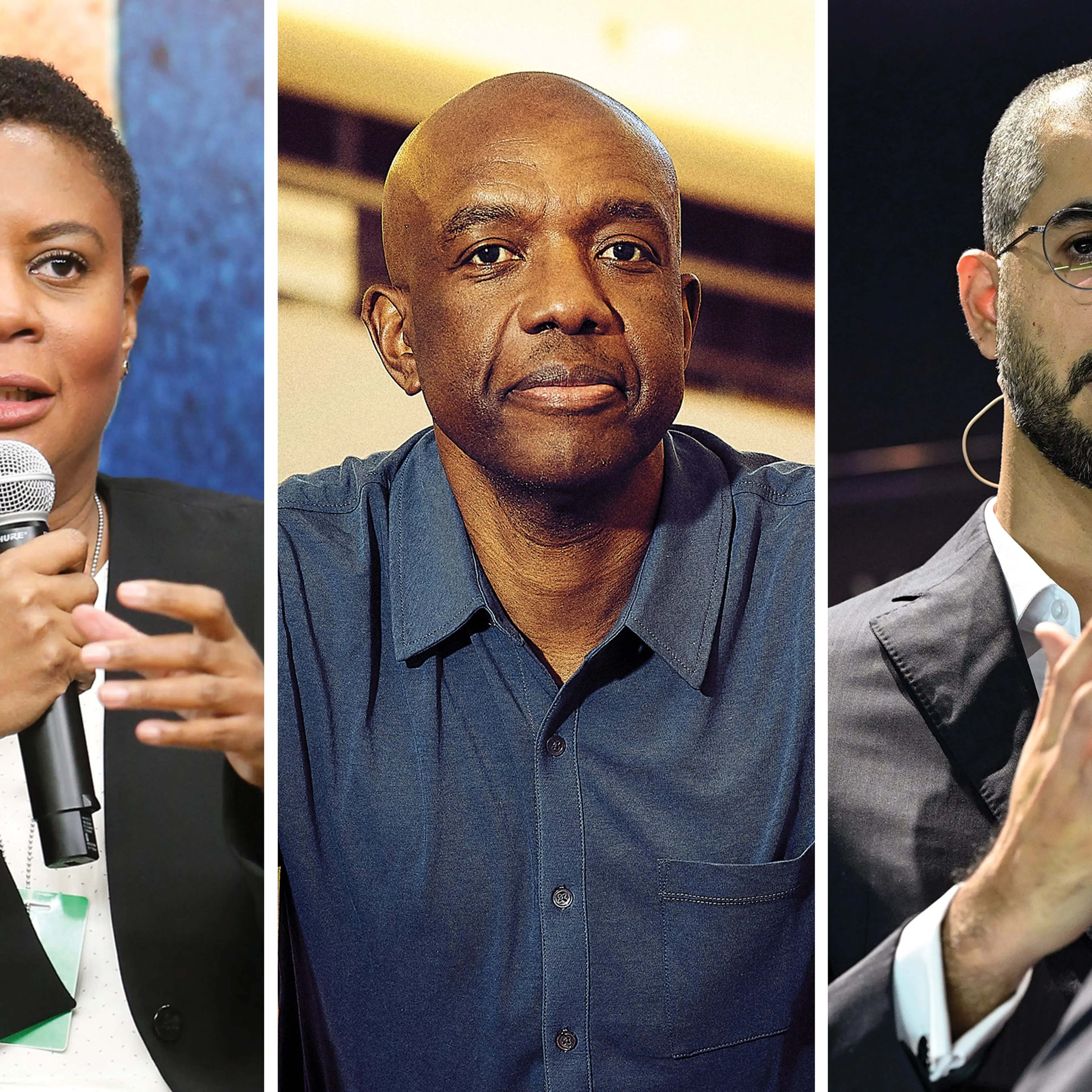 From left: Alondra Nelson, James Manyika and Omar Al Olama are on the U.N. AI Advisory Body.