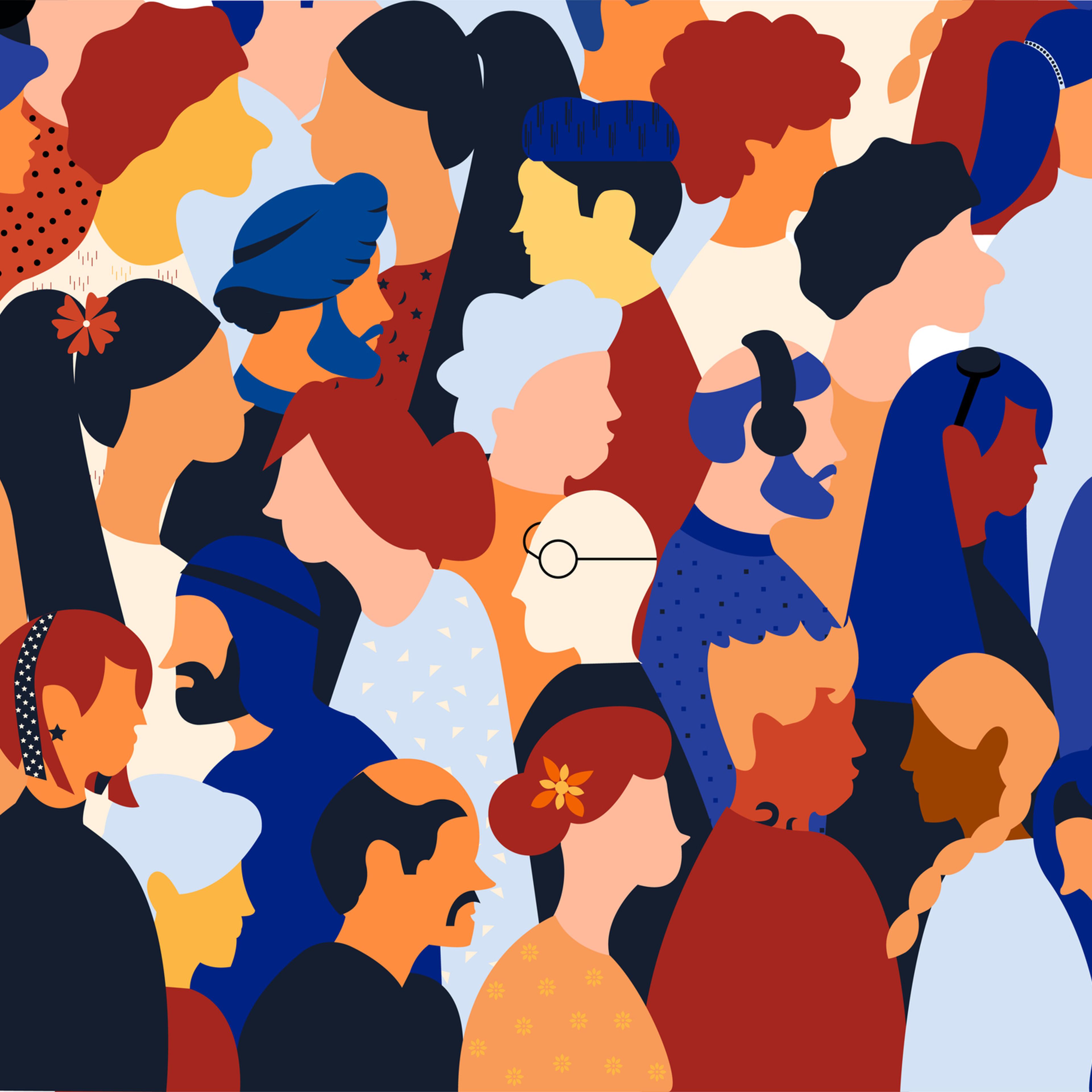 Diversified and inclusive crowd